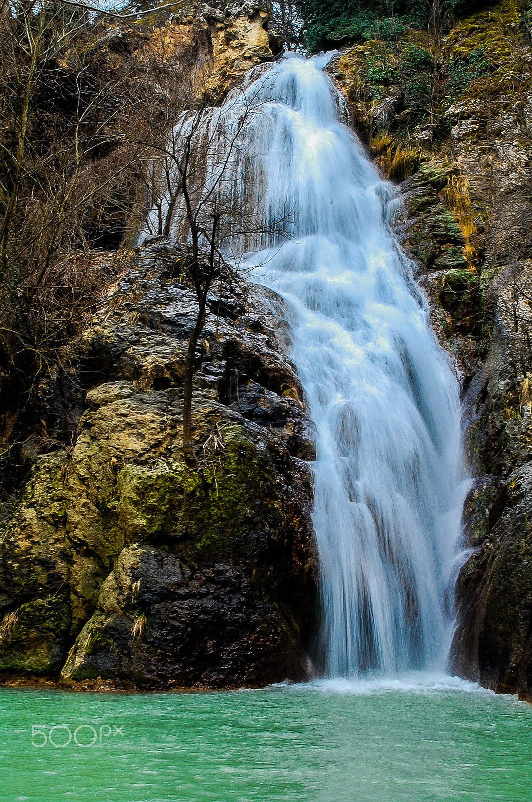 Nikon D40 sample photo. Waterfall "kaya bunar" photography