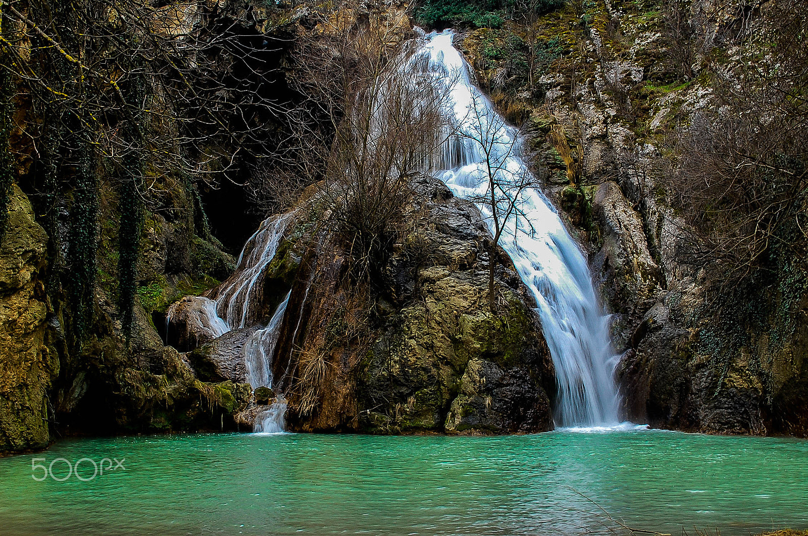 Nikon D40 sample photo. Waterfall "kaya bunar" photography