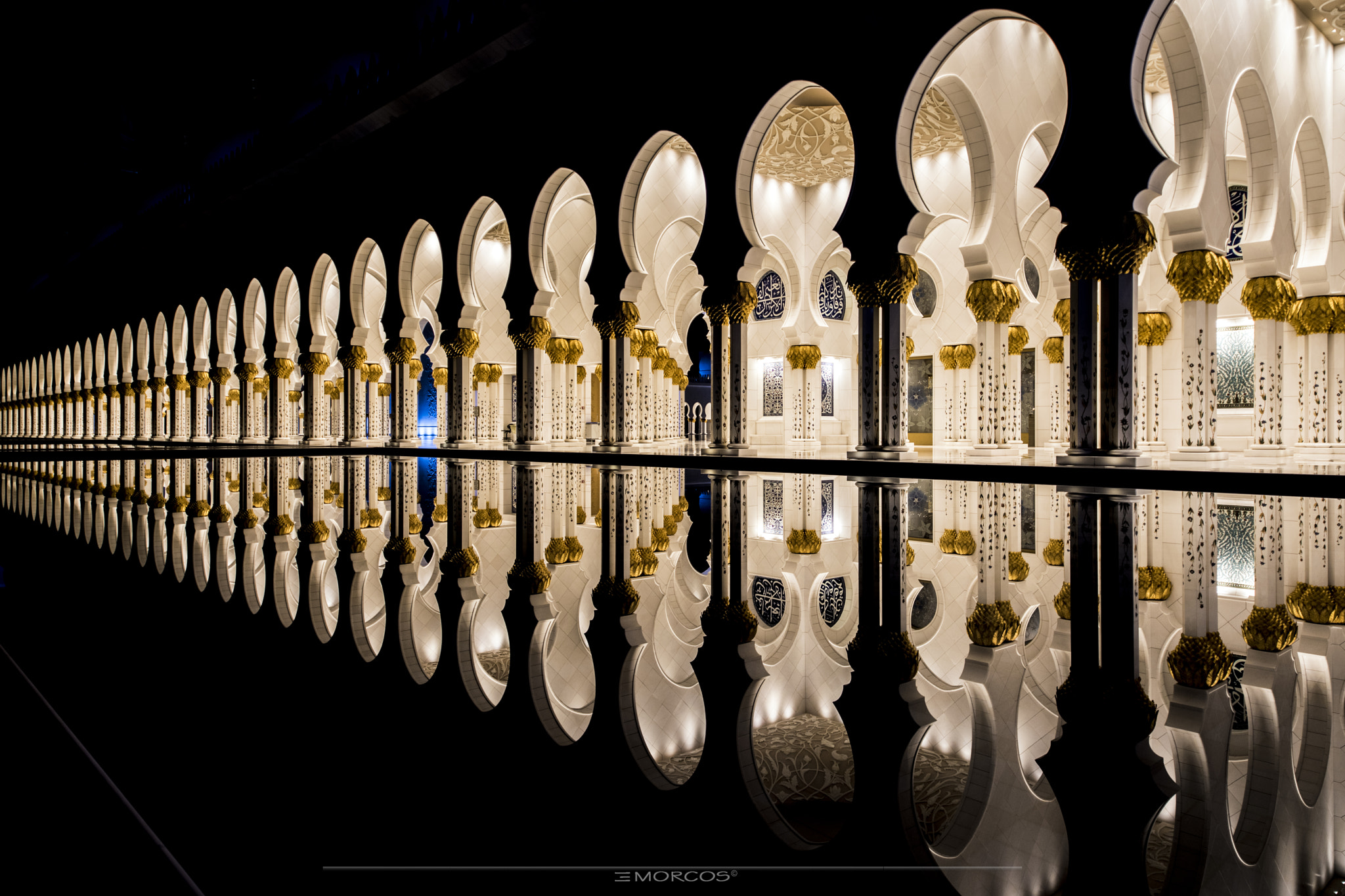 Nikon D810 + Sigma 12-24mm F4.5-5.6 II DG HSM sample photo. Sheikh zayed grand mosque photography