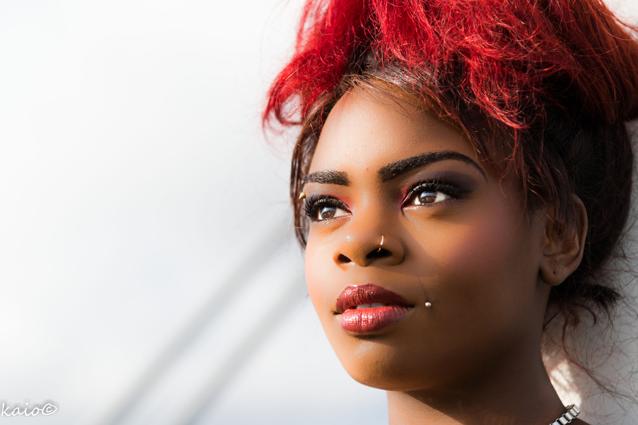 Nikon Df sample photo. Black & red photography