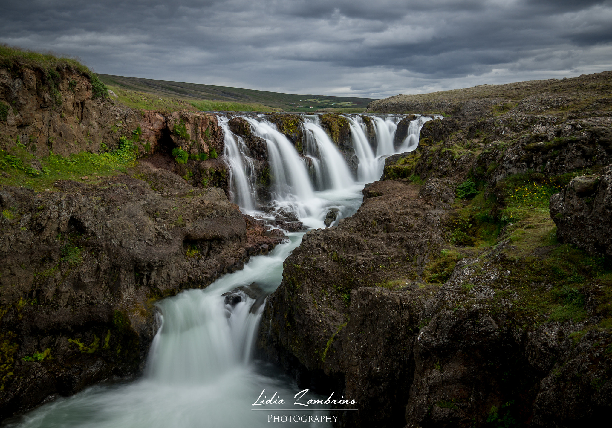 OLYMPUS M.14-150mm F4.0-5.6 II sample photo. Kolugljufur - waterfall photography