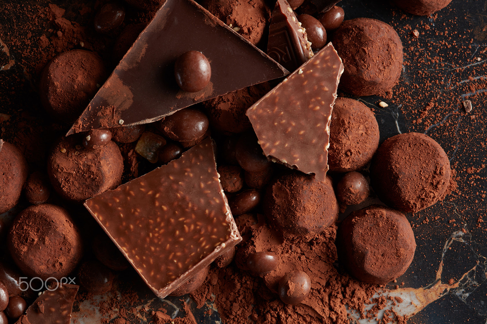 Canon EF 100mm F2.8 Macro USM sample photo. Assorted chocolate truffles photography
