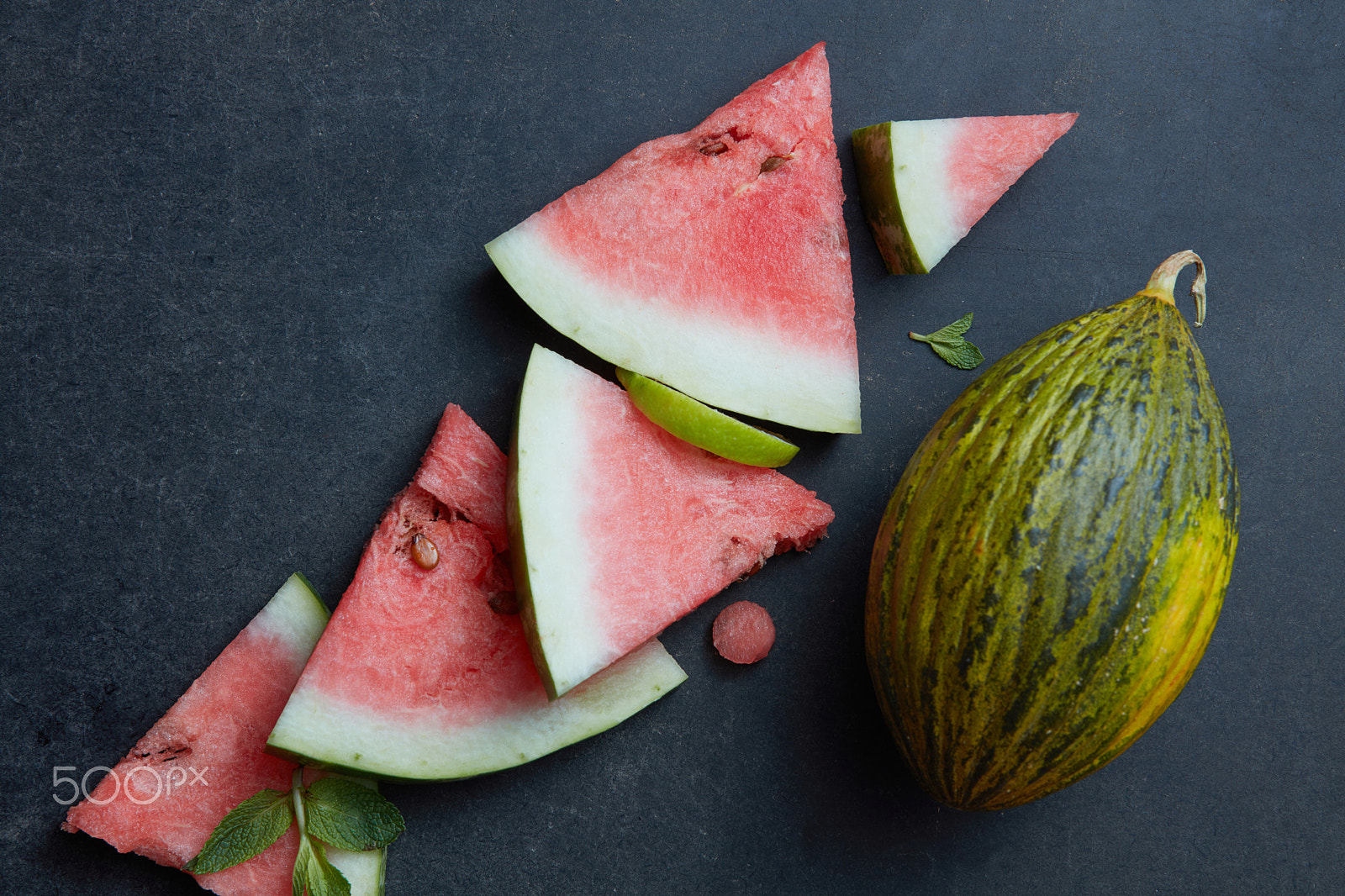 Canon EOS 5DS R + Canon EF 24-70mm F2.8L USM sample photo. Pieces of fresh watermelon photography