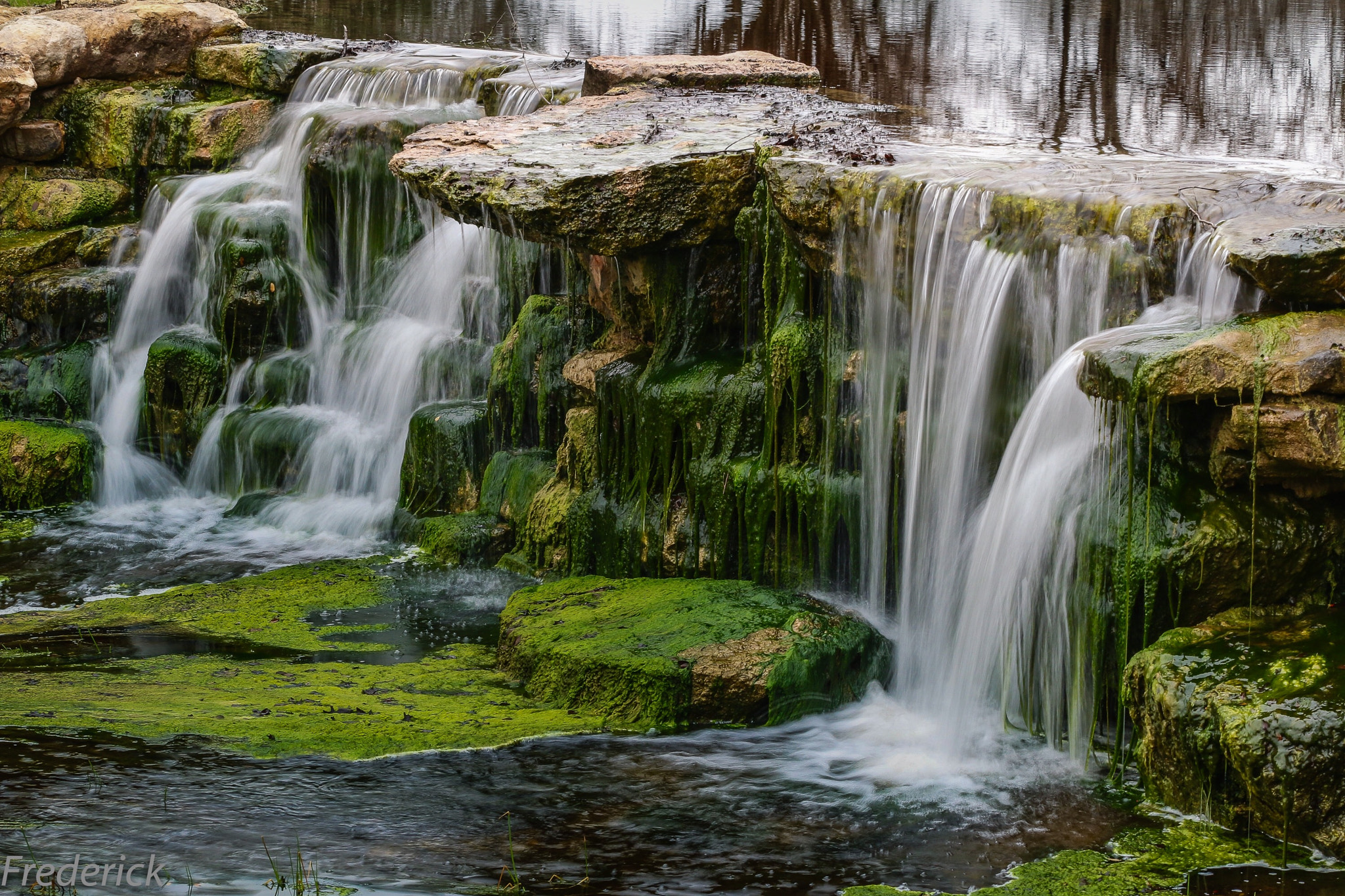 Canon EF 70-300mm F4-5.6L IS USM sample photo. Algae falls photography