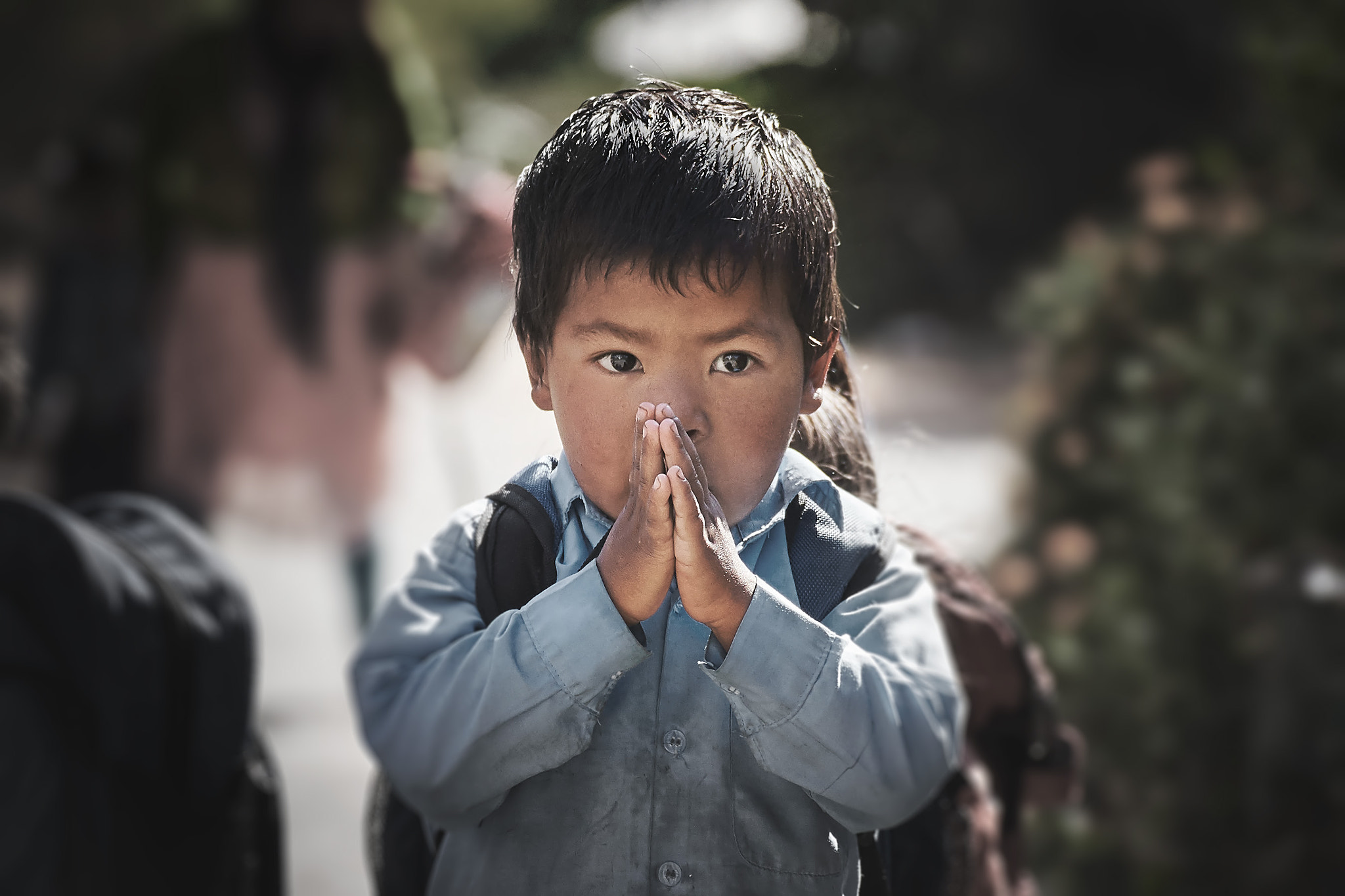 Sony a99 II + Tamron SP 70-300mm F4-5.6 Di USD sample photo. Nepalese boy photography