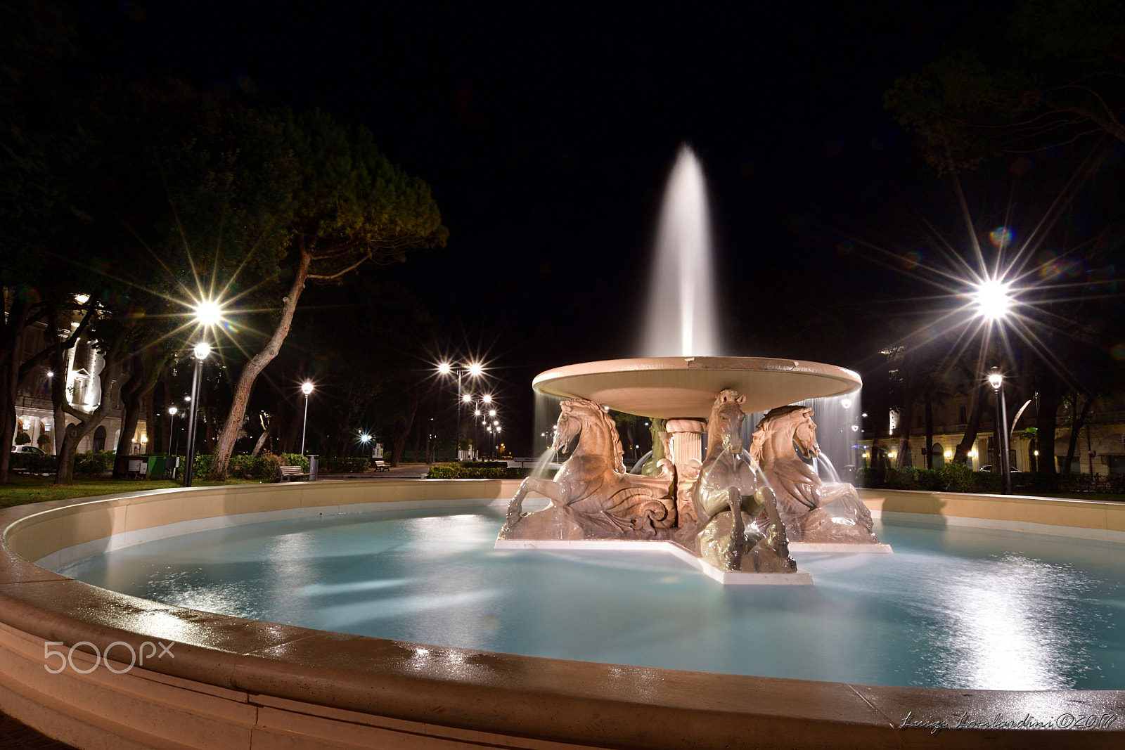 Nikon D500 sample photo. Fontana dei 4 cavalli photography