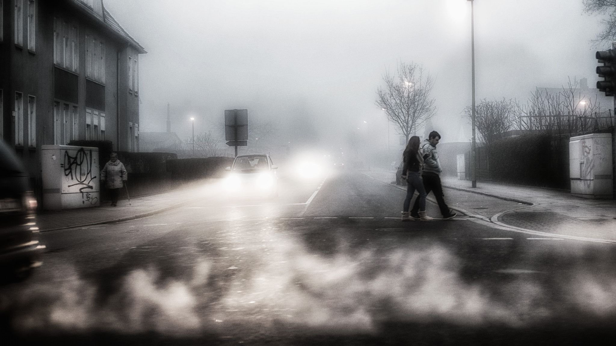 Nikon D600 + Nikon AF Nikkor 35mm F2D sample photo. Foggy february morning photography