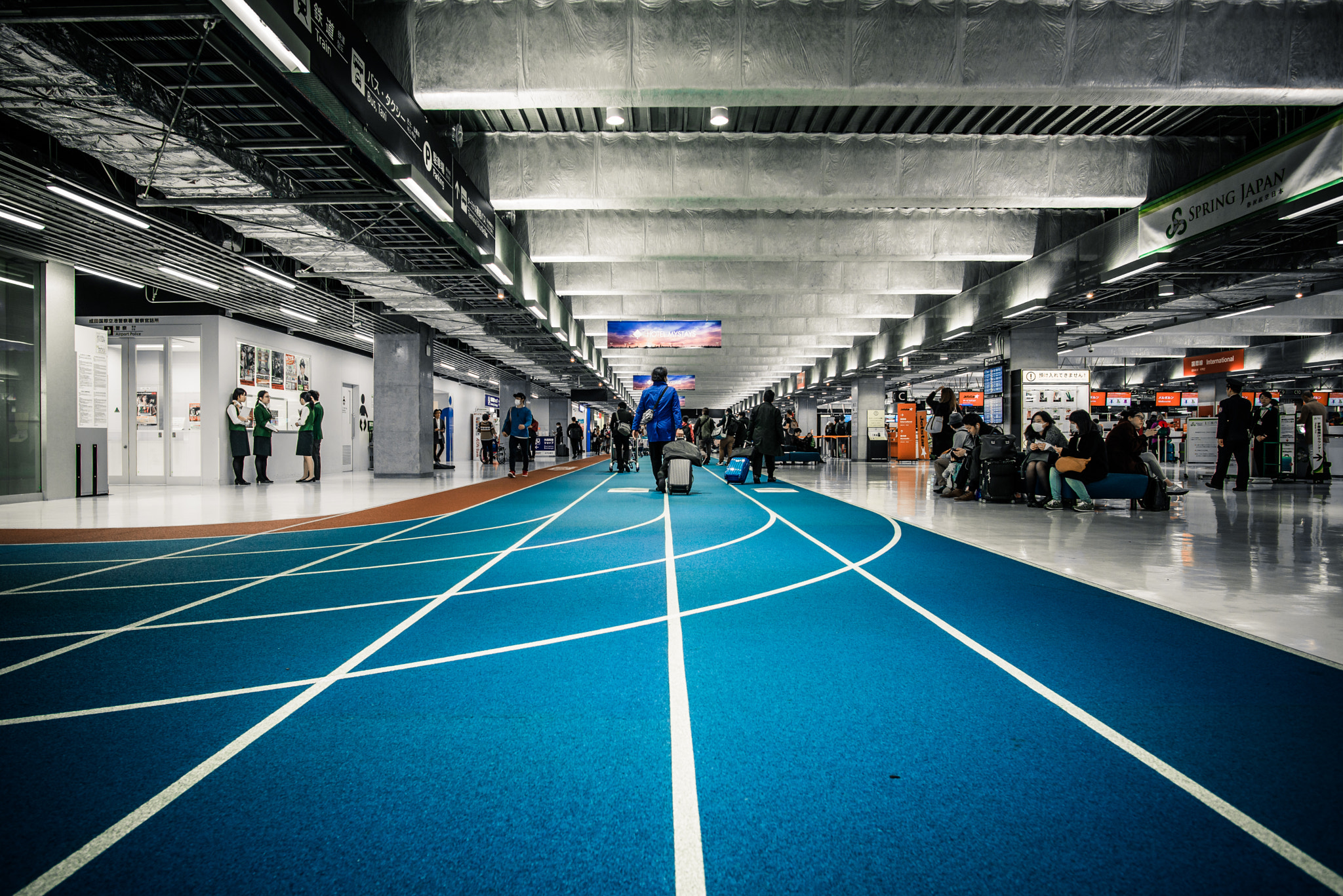 Nikon D610 + Nikon AF-S Nikkor 20mm F1.8G ED sample photo. Tokyo airport photography