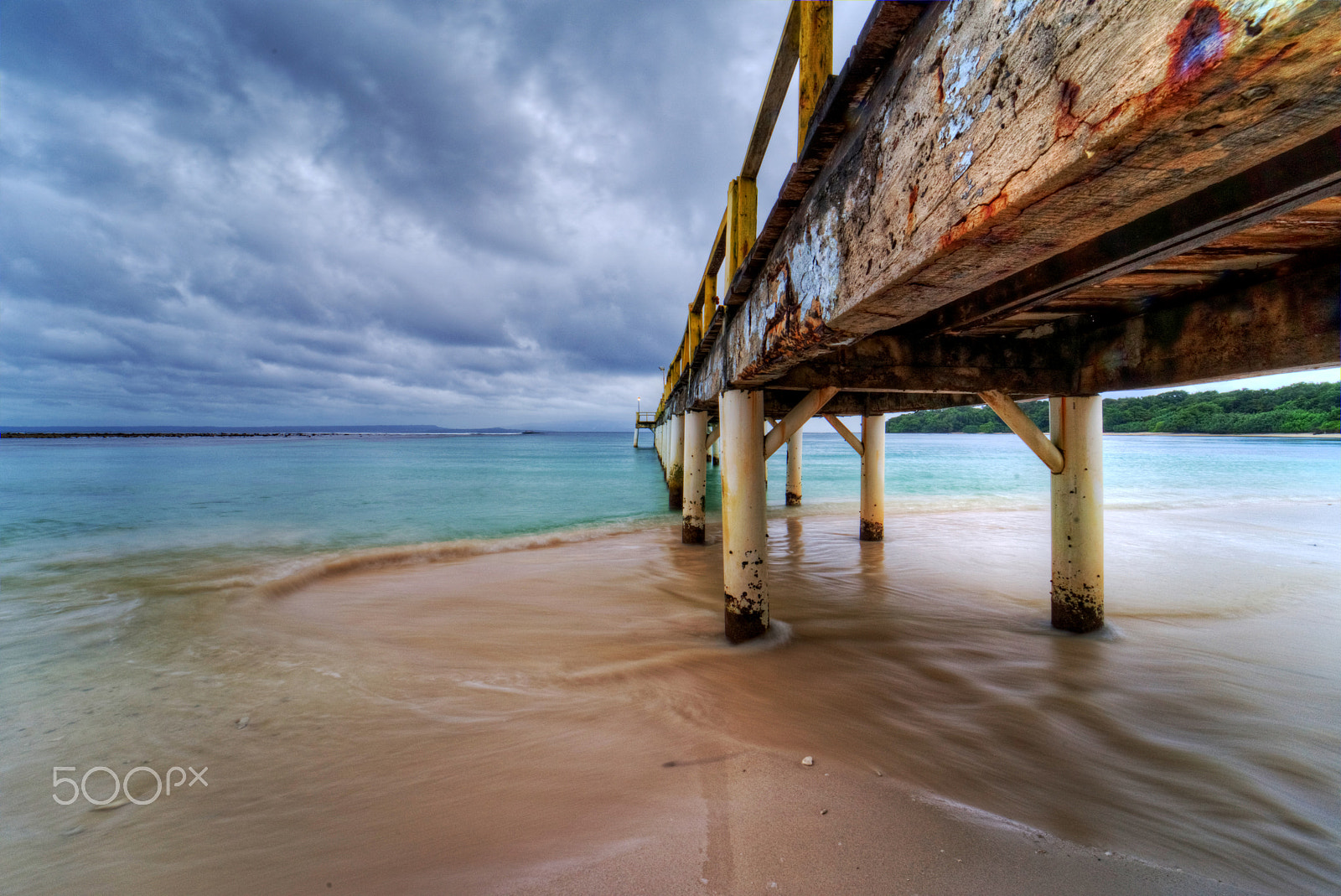 Sony a7 II sample photo. Under the jetty photography