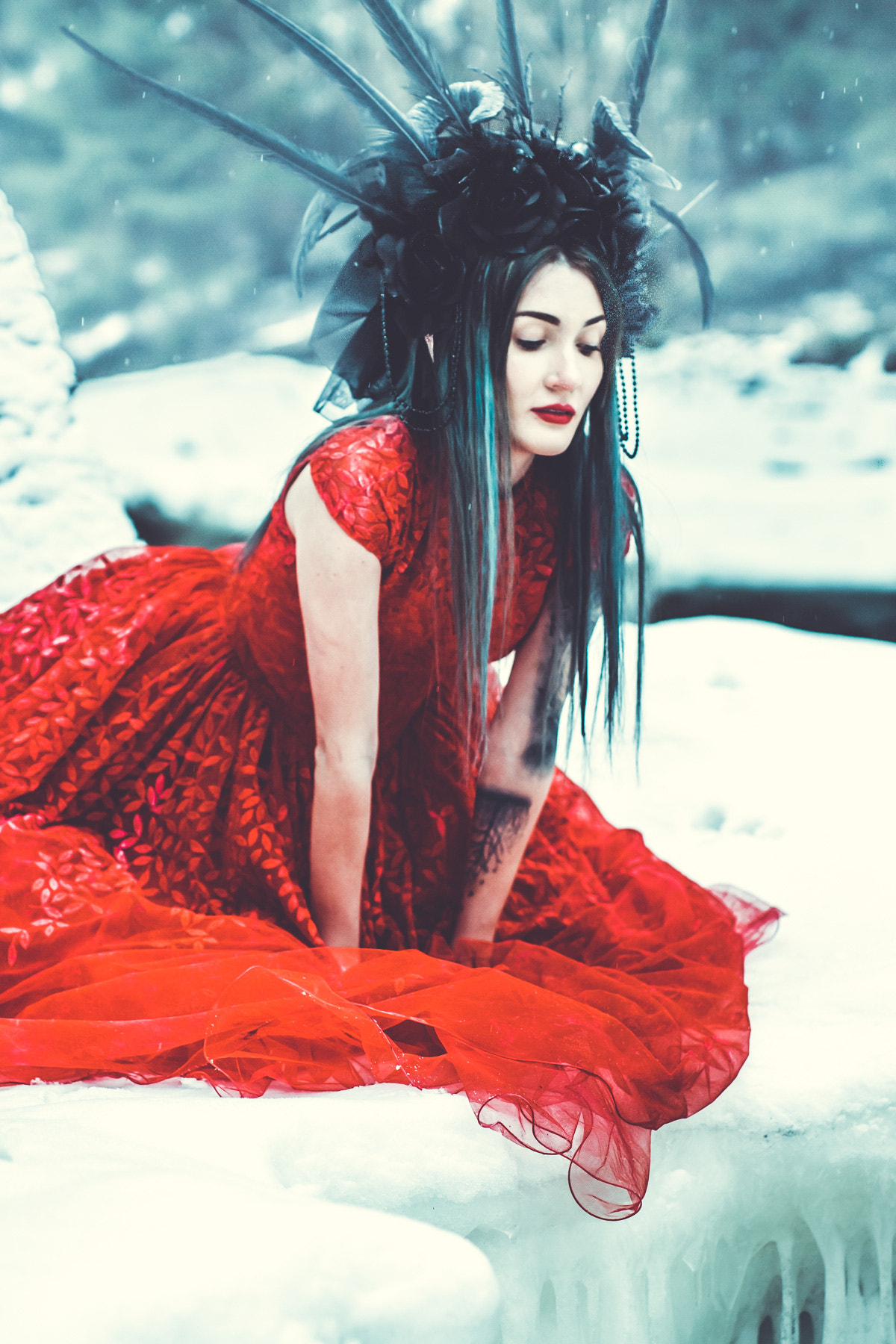 Sigma 50mm F1.4 EX DG HSM sample photo. Red dress photography