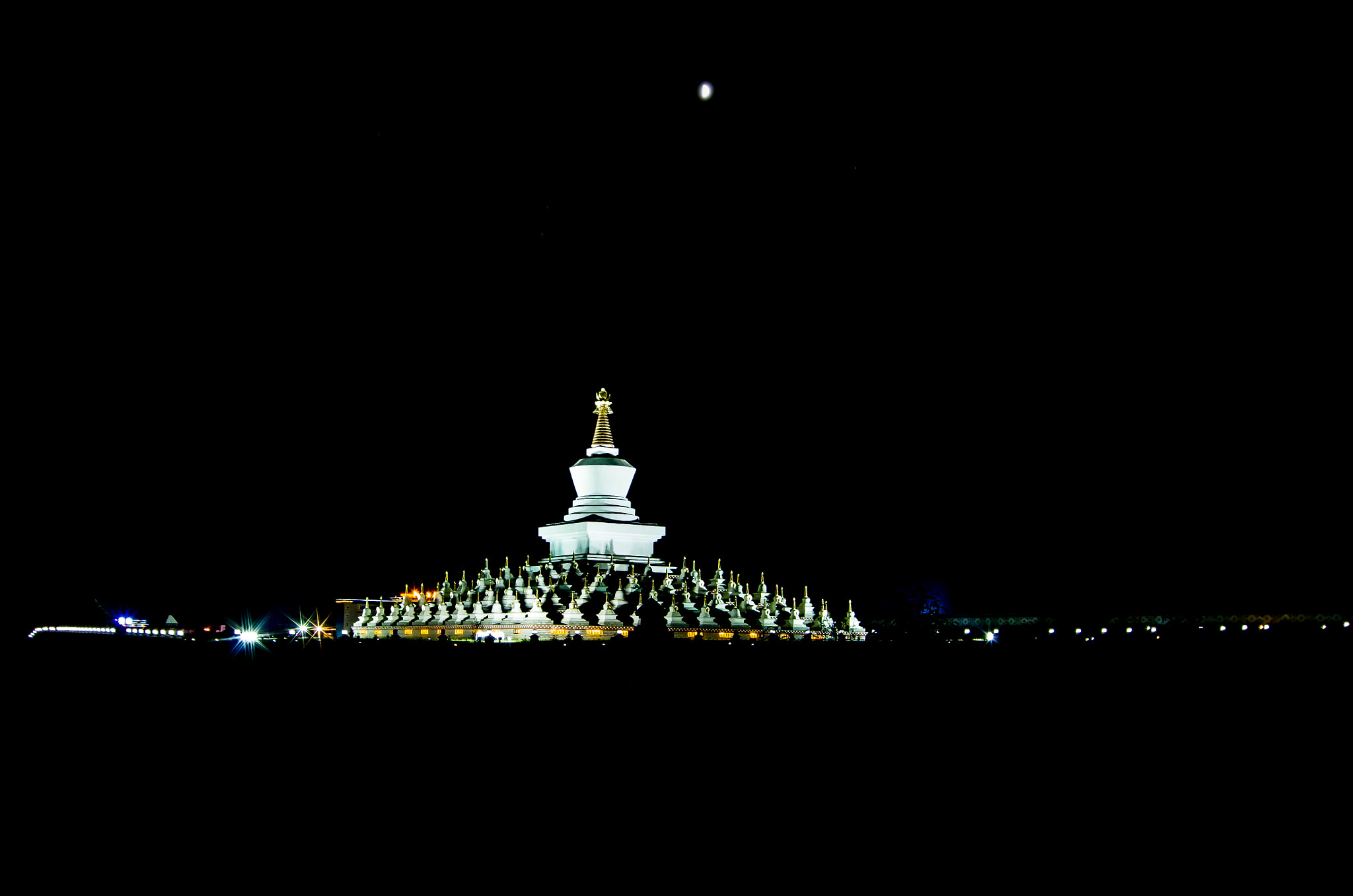 Pentax K-50 sample photo. Moonlight tower photography