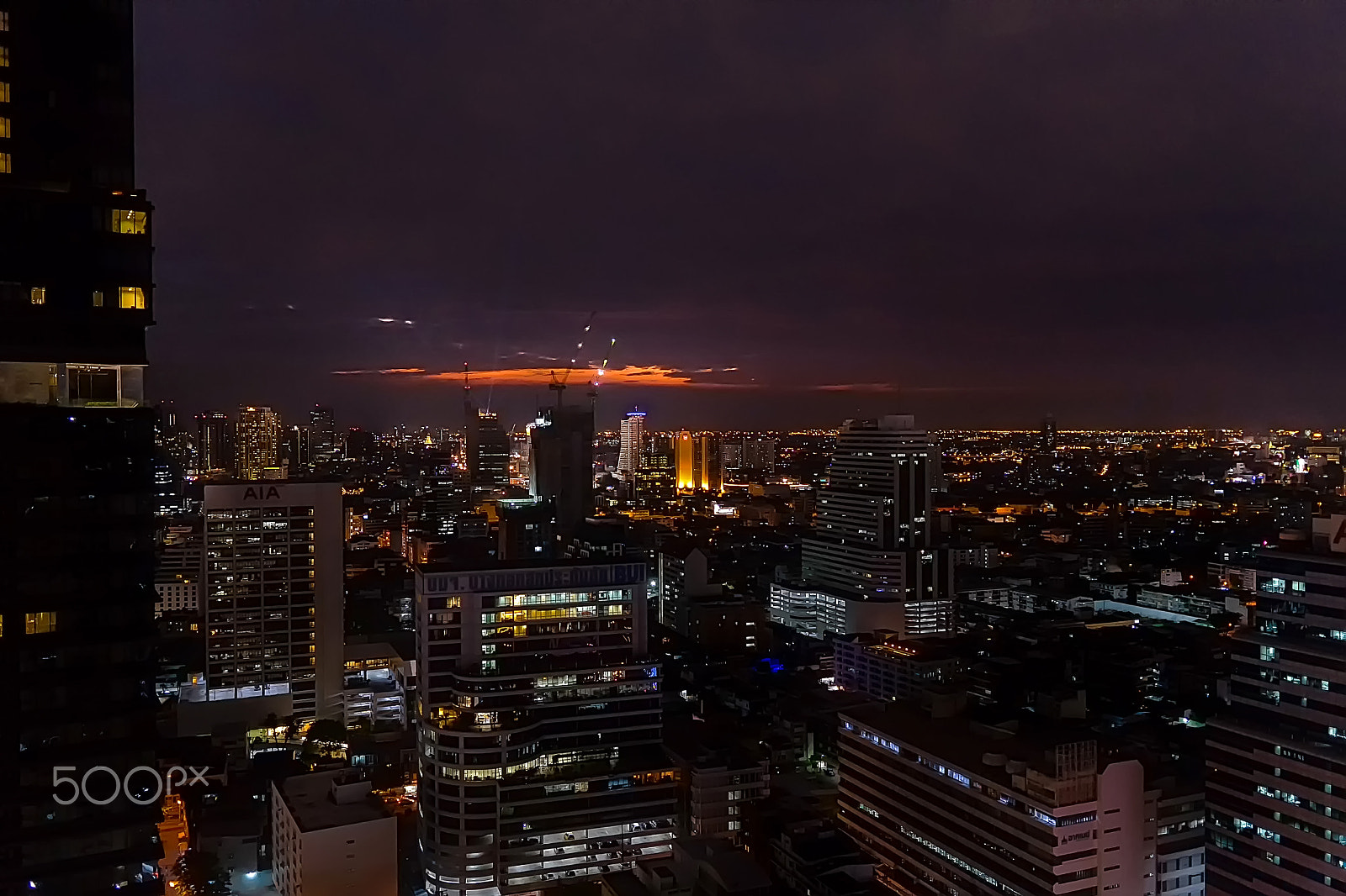 Sony a7 II + Sigma 19mm F2.8 EX DN sample photo. Bangkok by night 2 photography