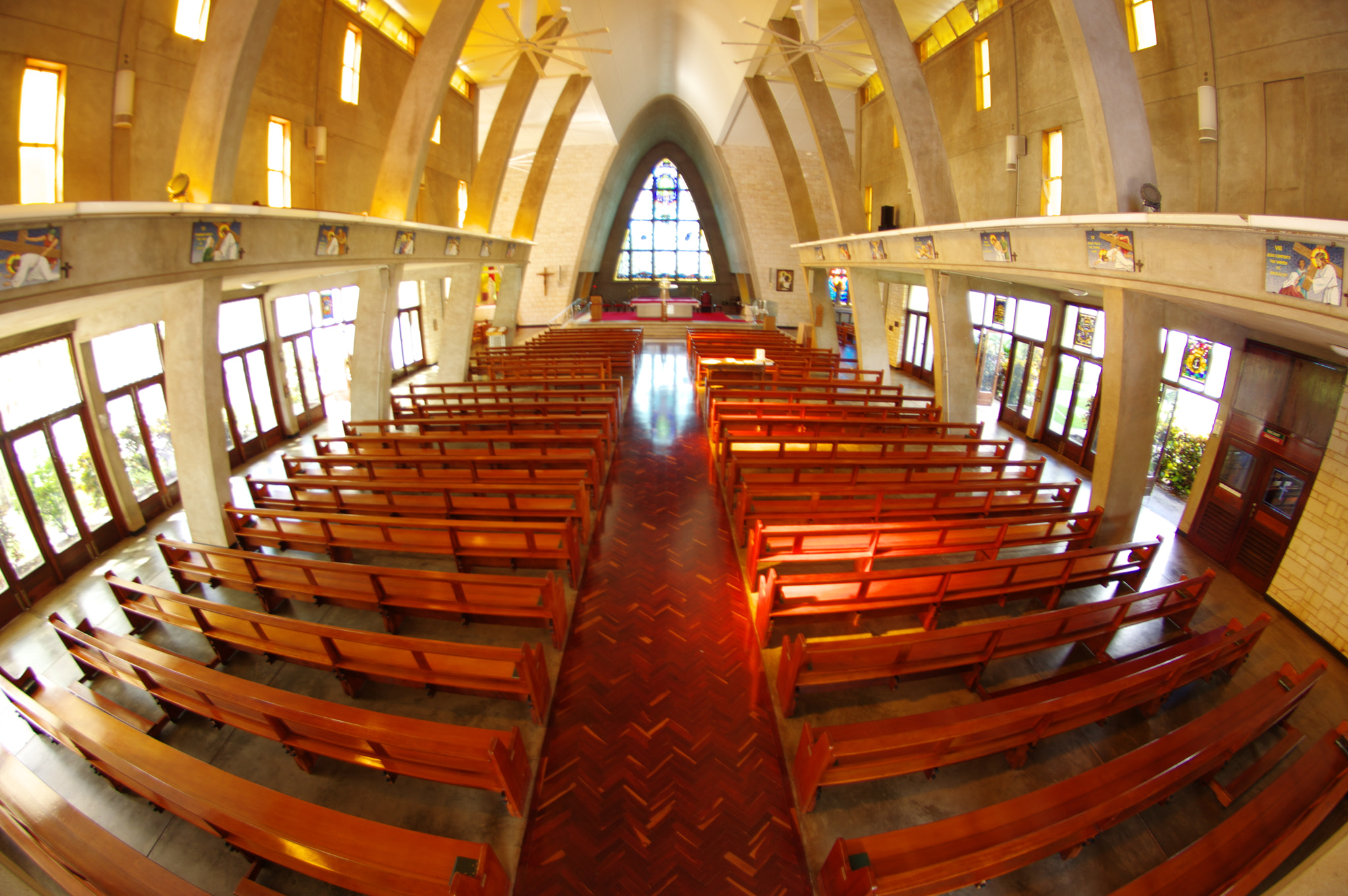 Pentax K-3 + A Series Lens sample photo. Tropical australian church at sunset photography