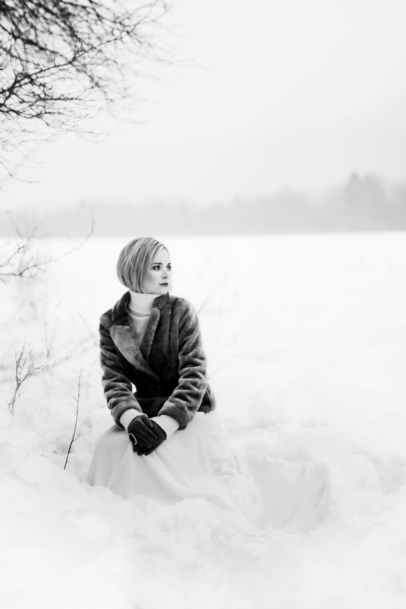 Nikon D7000 + Sigma 50mm F1.4 DG HSM Art sample photo. Winter glam photography