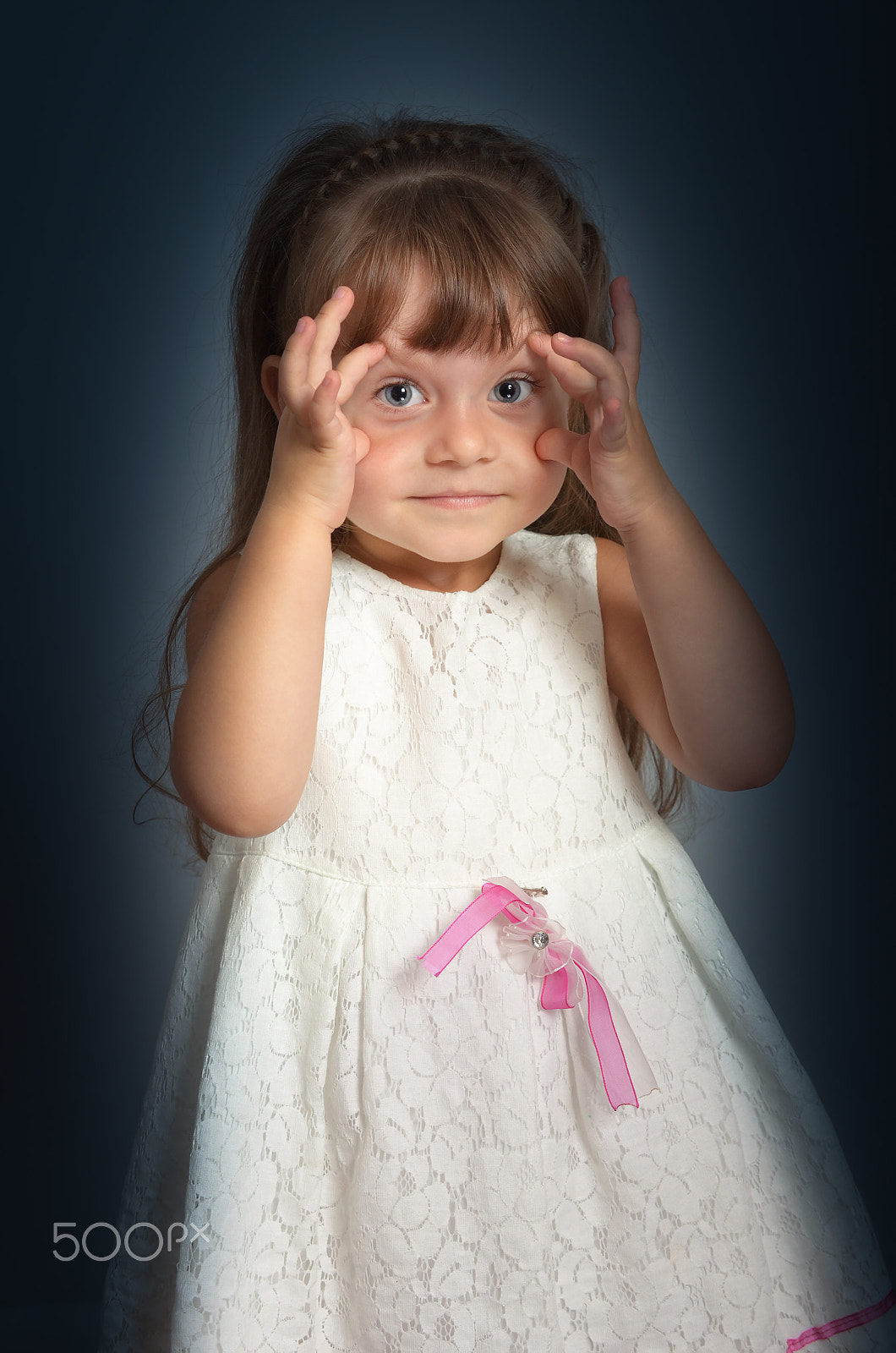 Nikon D5100 sample photo. Cute girl in a white dress photography