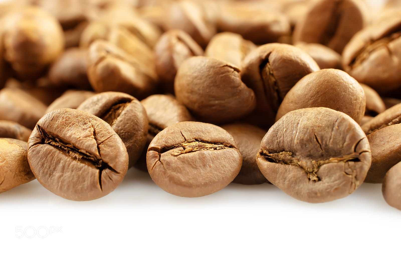 Nikon D5100 + Nikon AF-S DX Micro Nikkor 40mm F2.8 sample photo. Coffee beans isolated on white background photography