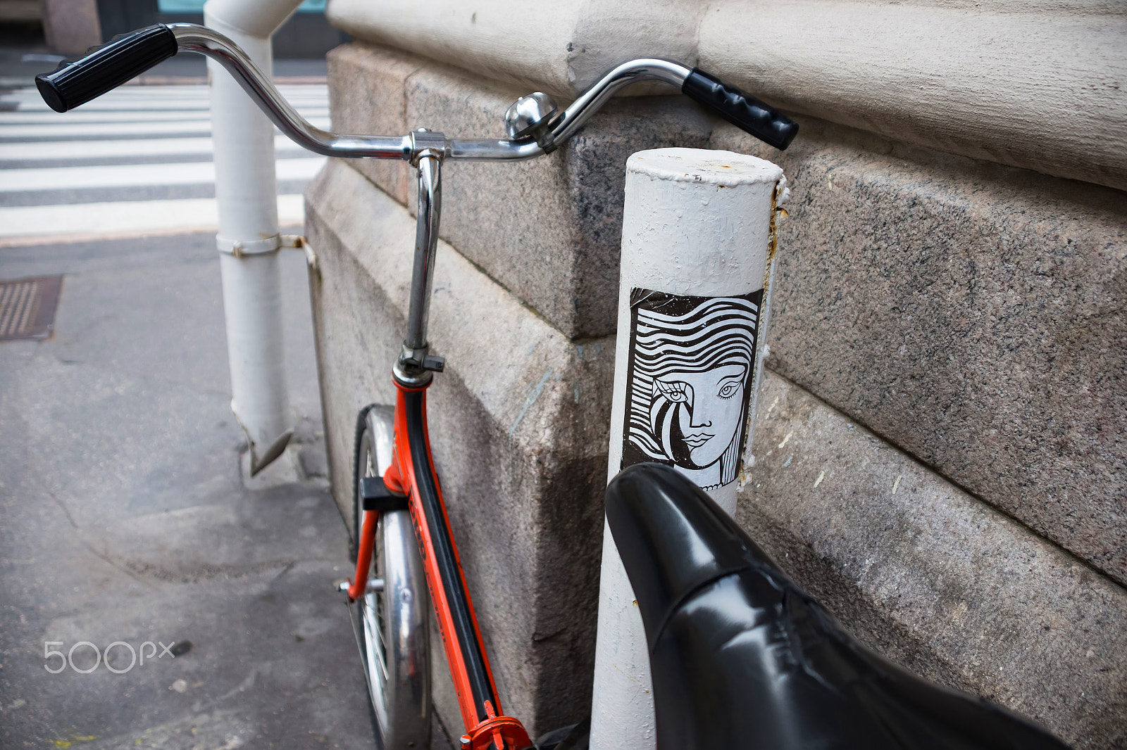 Nikon D600 sample photo. Old bicycle parked on street photography