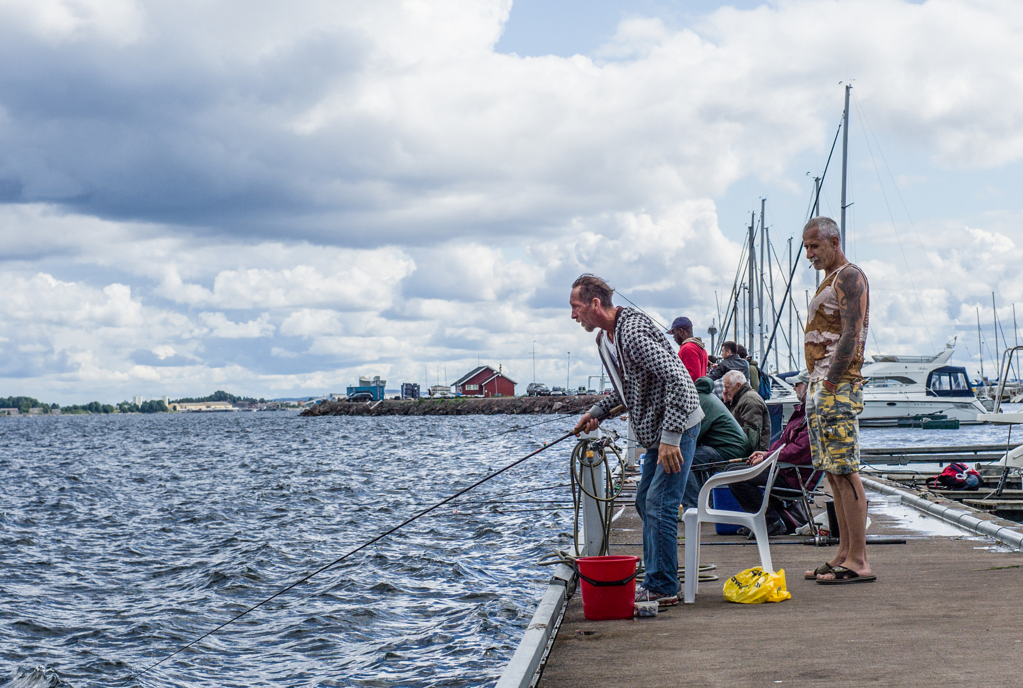 Noctilux-M 50mm f/1 sample photo. Fisherman photography