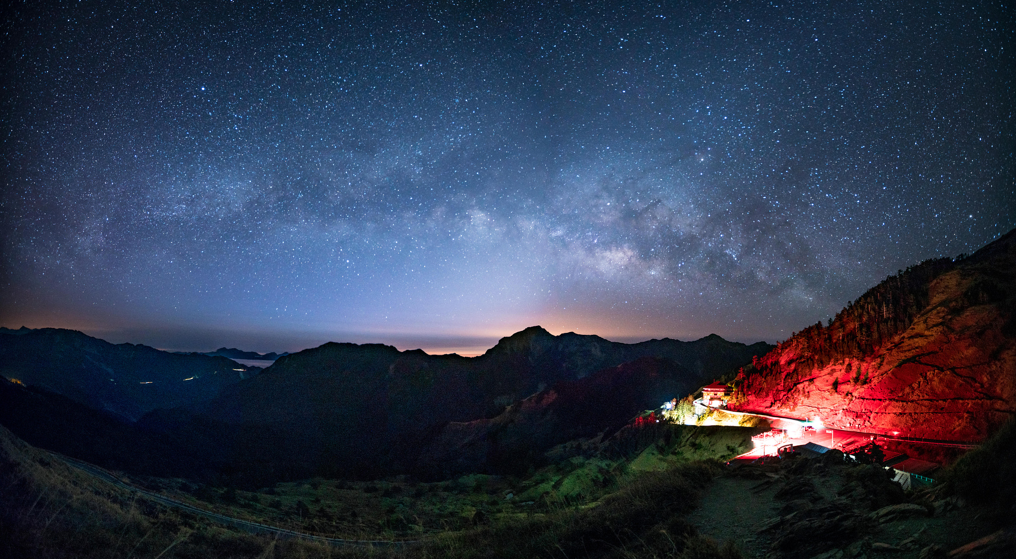 Sony a7R II + Canon EF 16-35mm F2.8L II USM sample photo. Milky way in taiwan photography