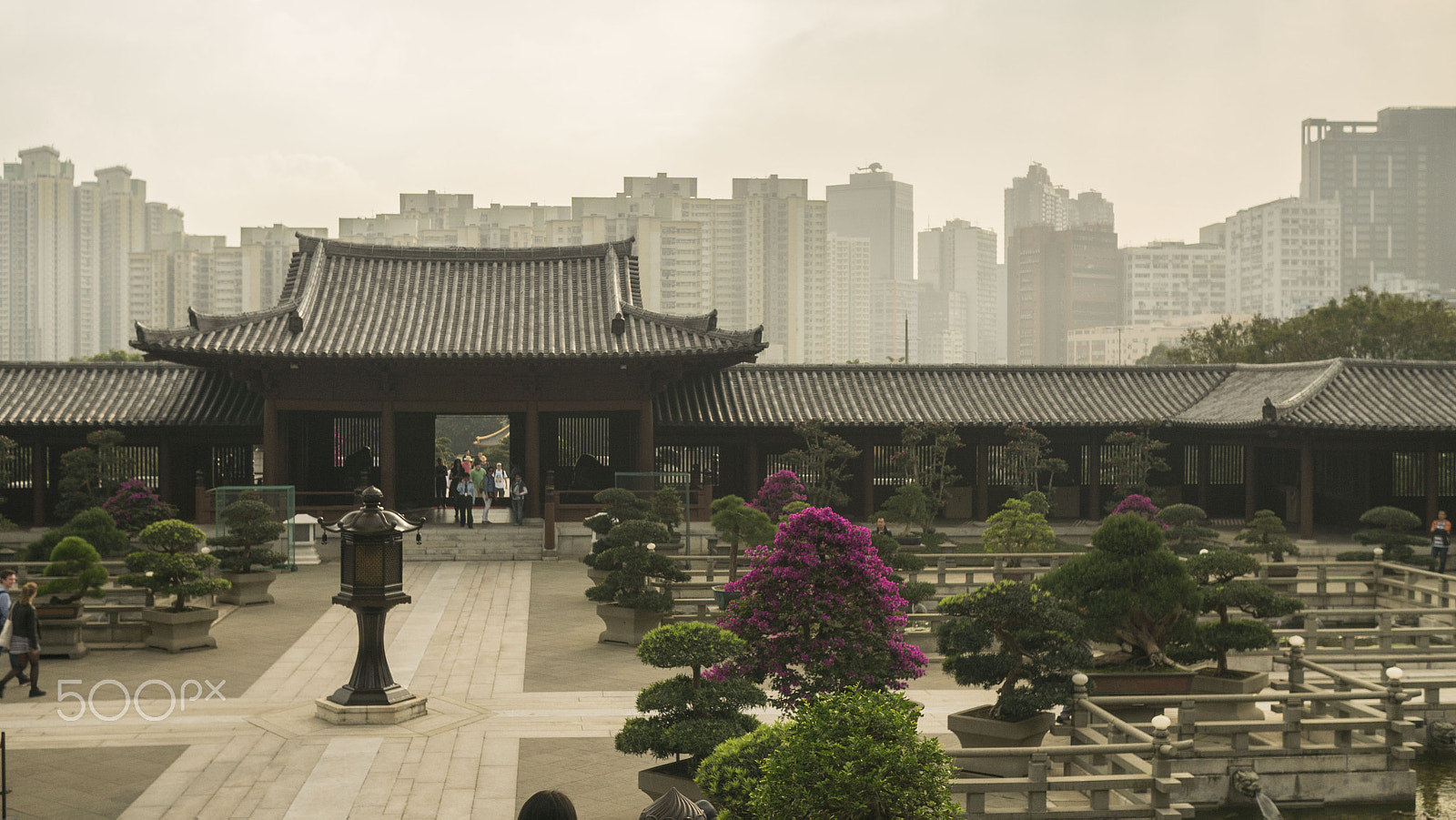 Panasonic Lumix DMC-GX7 + LUMIX G 20/F1.7 II sample photo. Temple in the middle of a city photography