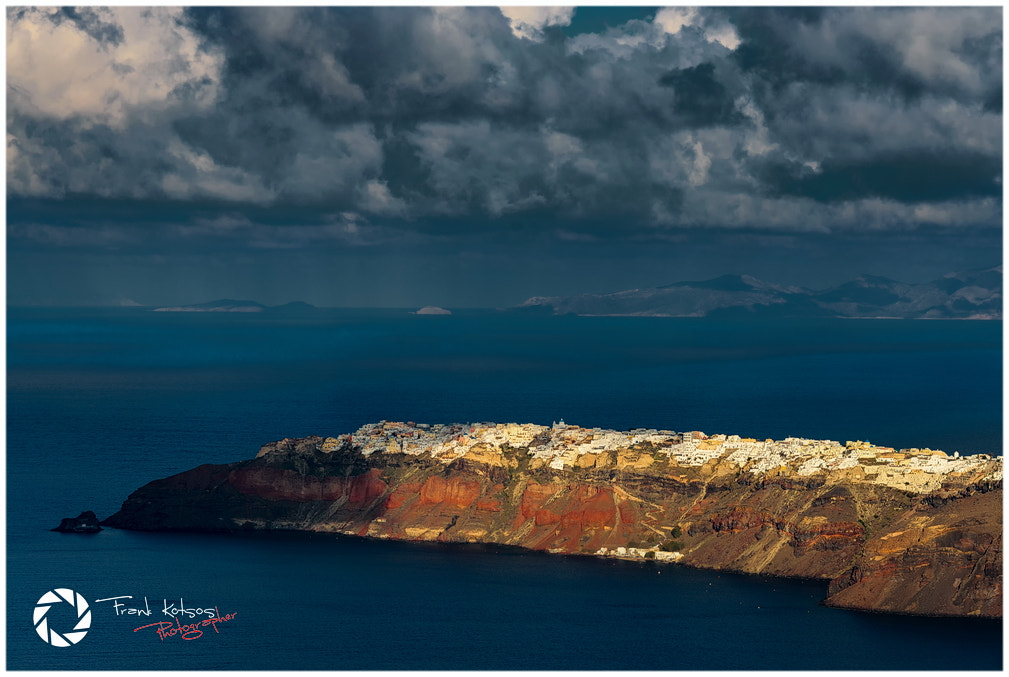 Nikon D600 + AF DC-Nikkor 135mm f/2D sample photo. Santorini greece photography