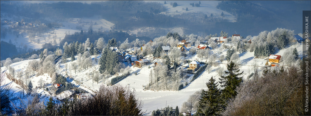 Sony a99 II sample photo. Aerial winter mountains panoramic view. picturesque and gorgeous photography