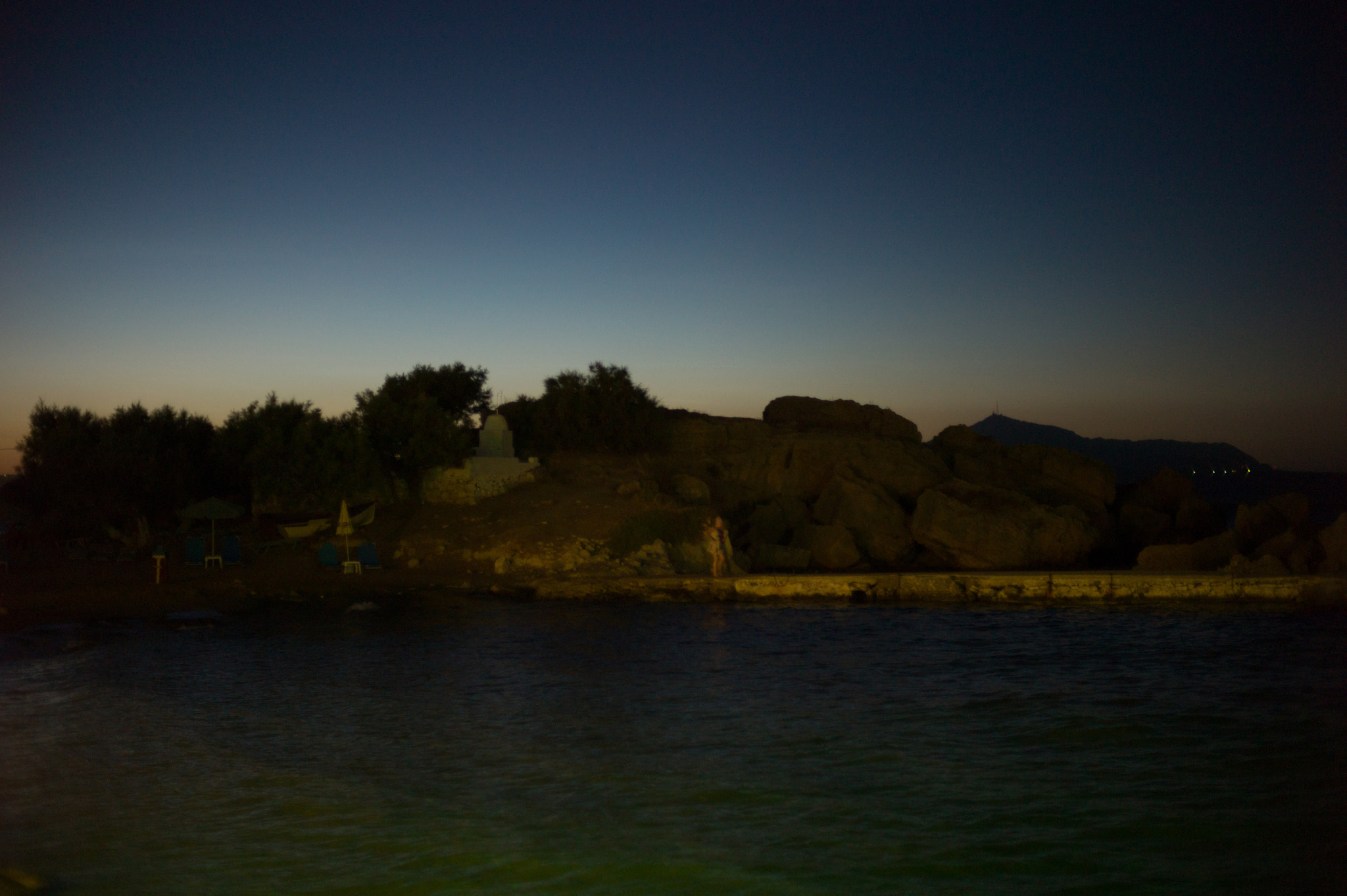 Leica M9 + Noctilux-M 50mm f/1 sample photo. Beach in dark photography