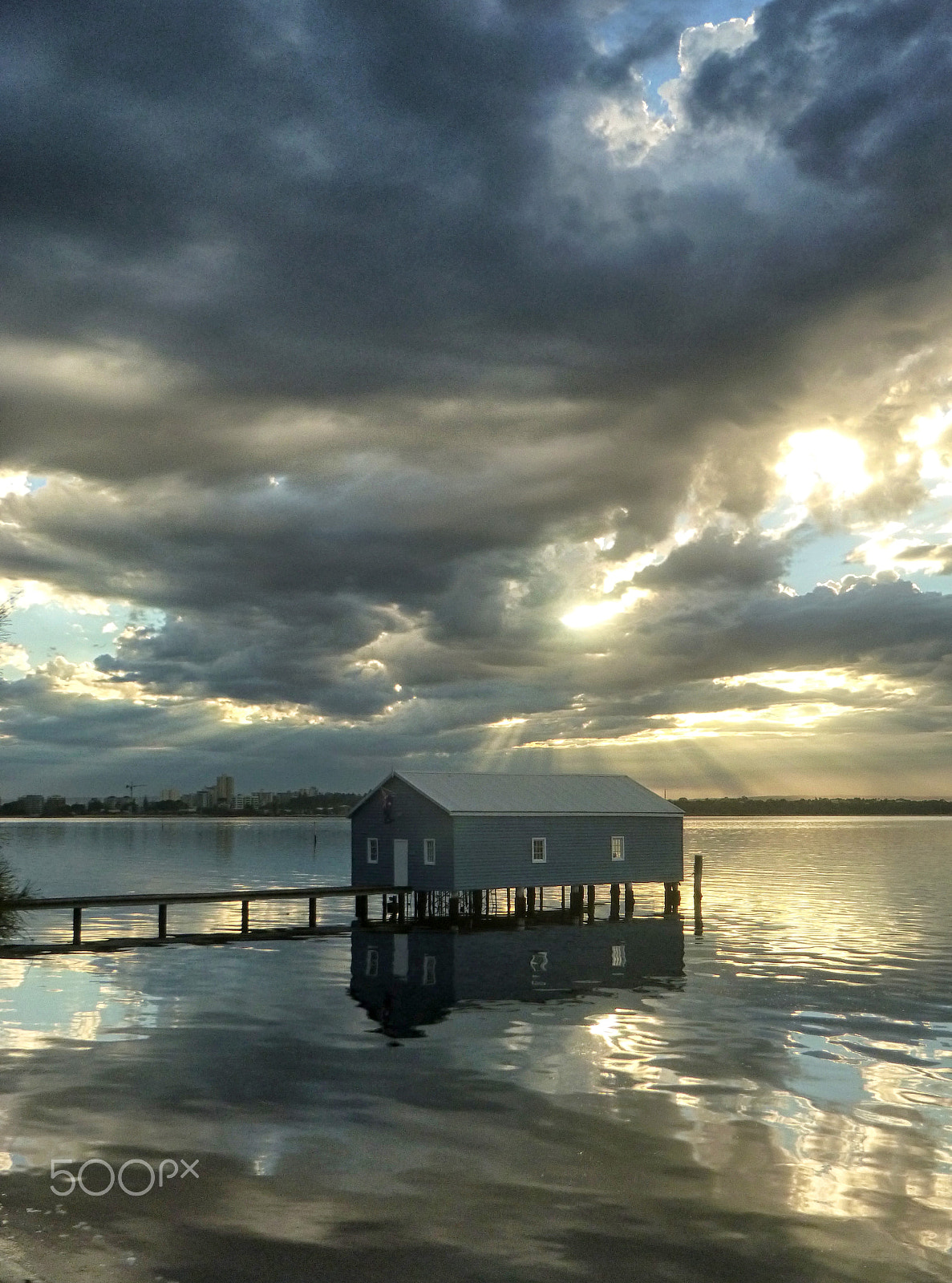 Panasonic DMC-FT20 sample photo. Boat shed early morning photography