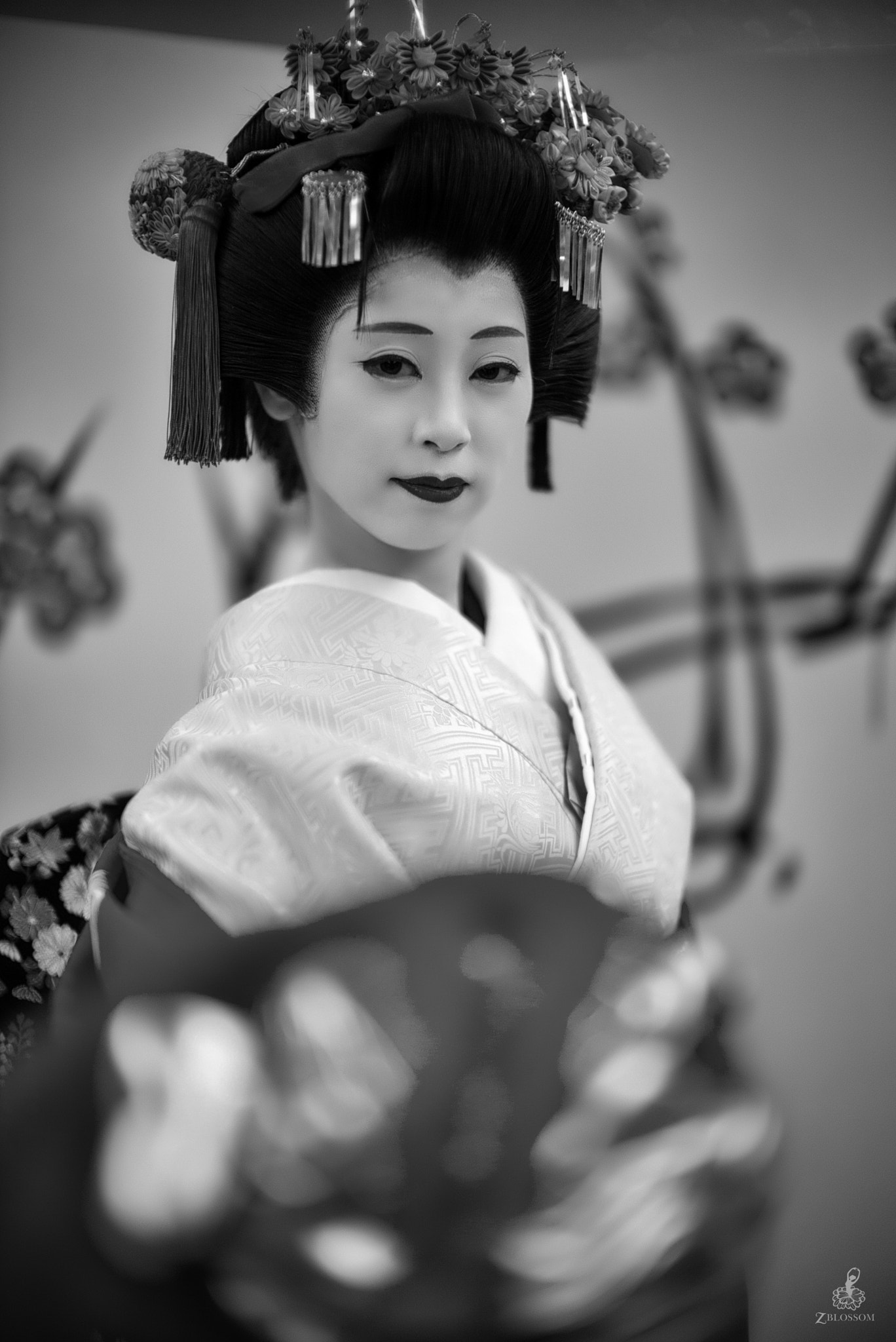 Leica Noctilux-M 50mm F0.95 ASPH sample photo. Geisha - chihana-san 3  (b/w version) photography