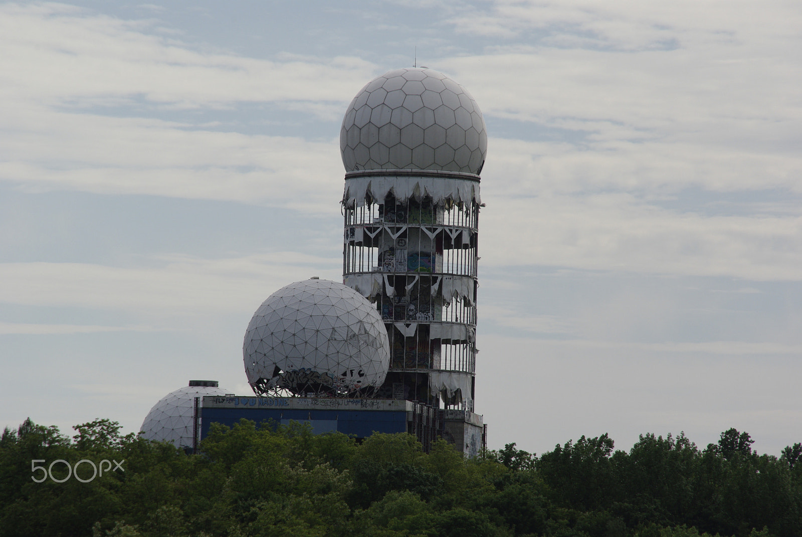 Pentax K200D sample photo. Radarstation teufelsberg photography