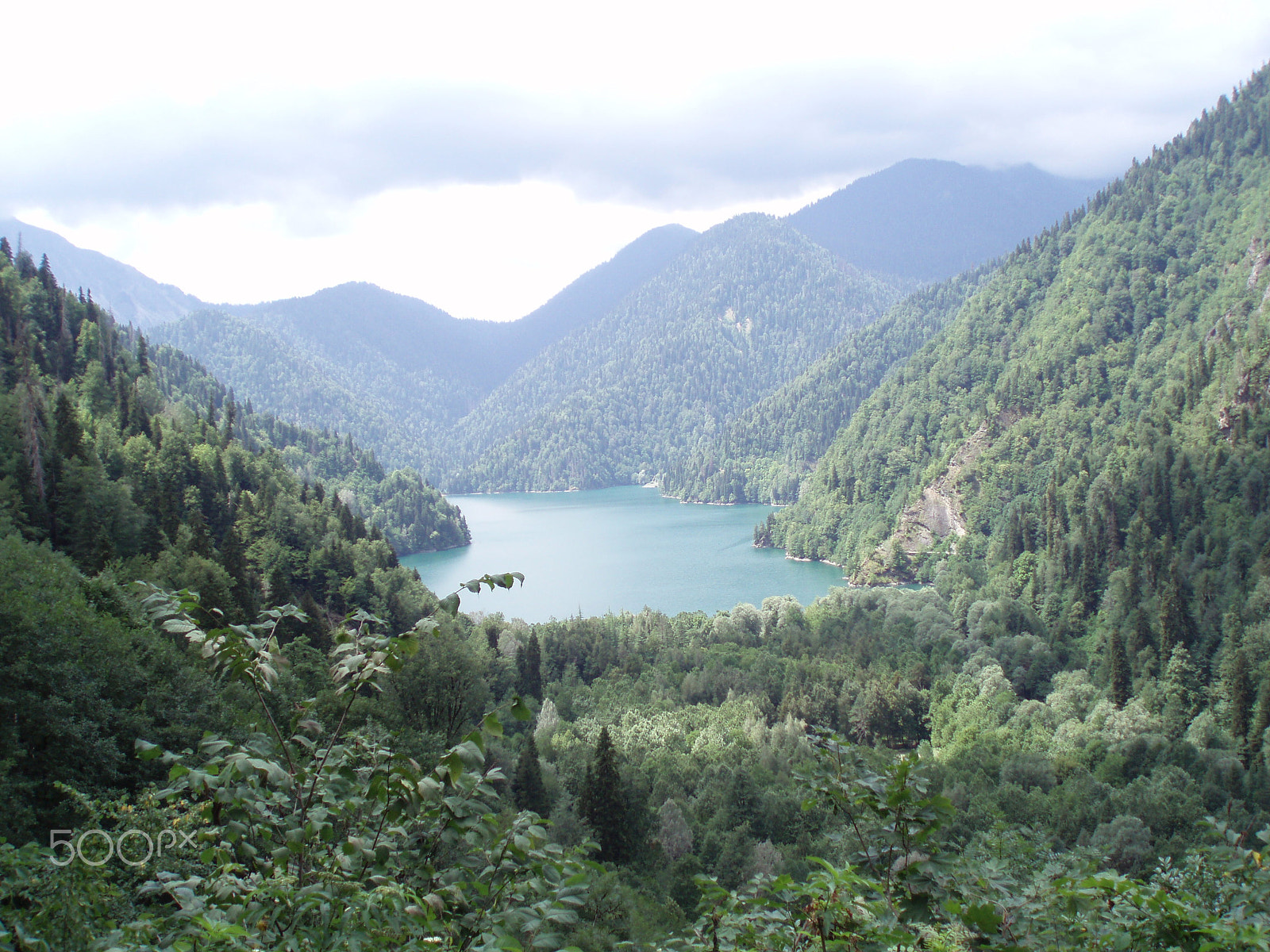 Olympus u700,S700 sample photo. Caucasian lake photography