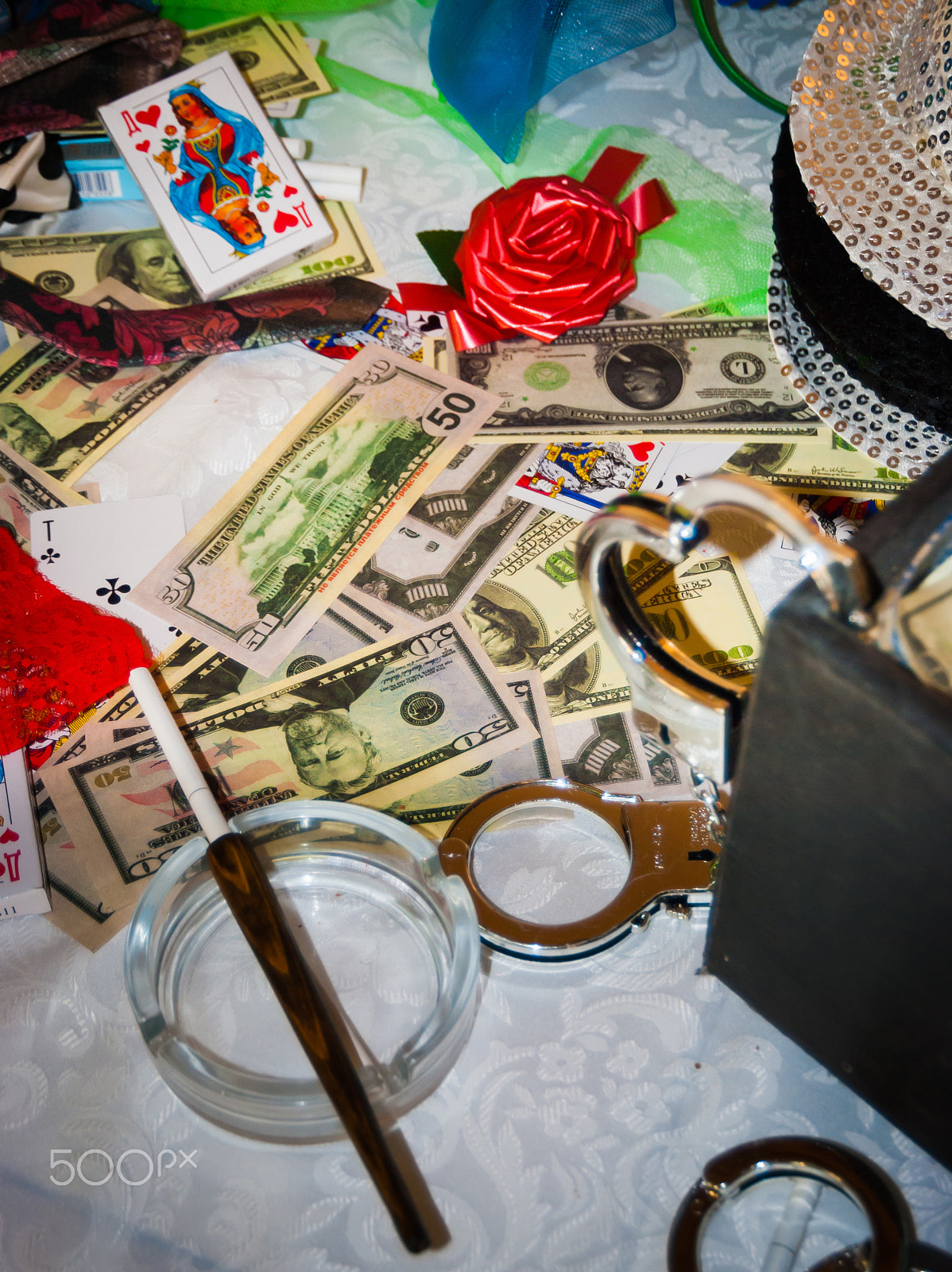Nikon D3000 sample photo. Money and handcuffs photography