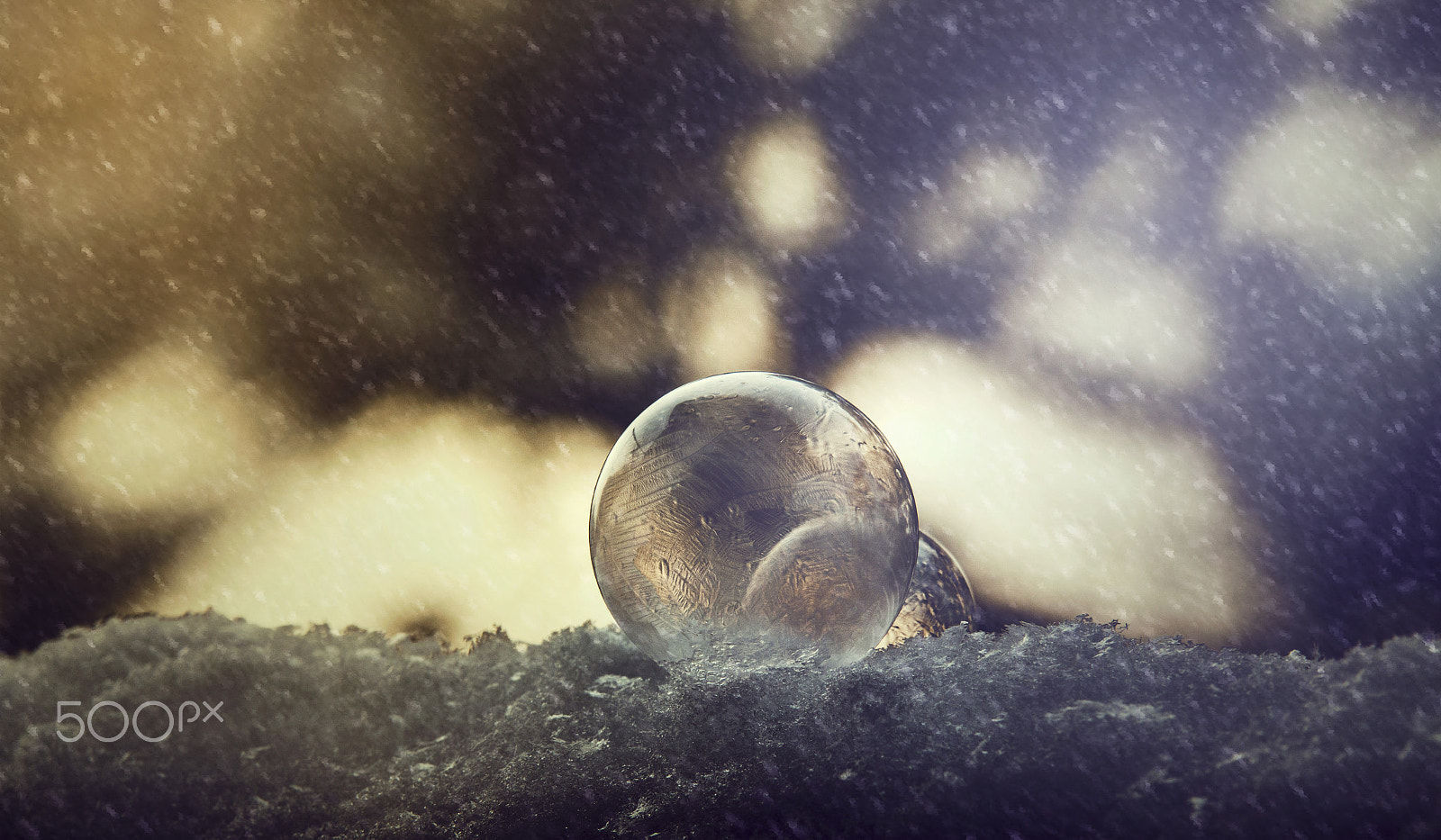 Canon EOS 70D sample photo. Frozen  bubble :) photography