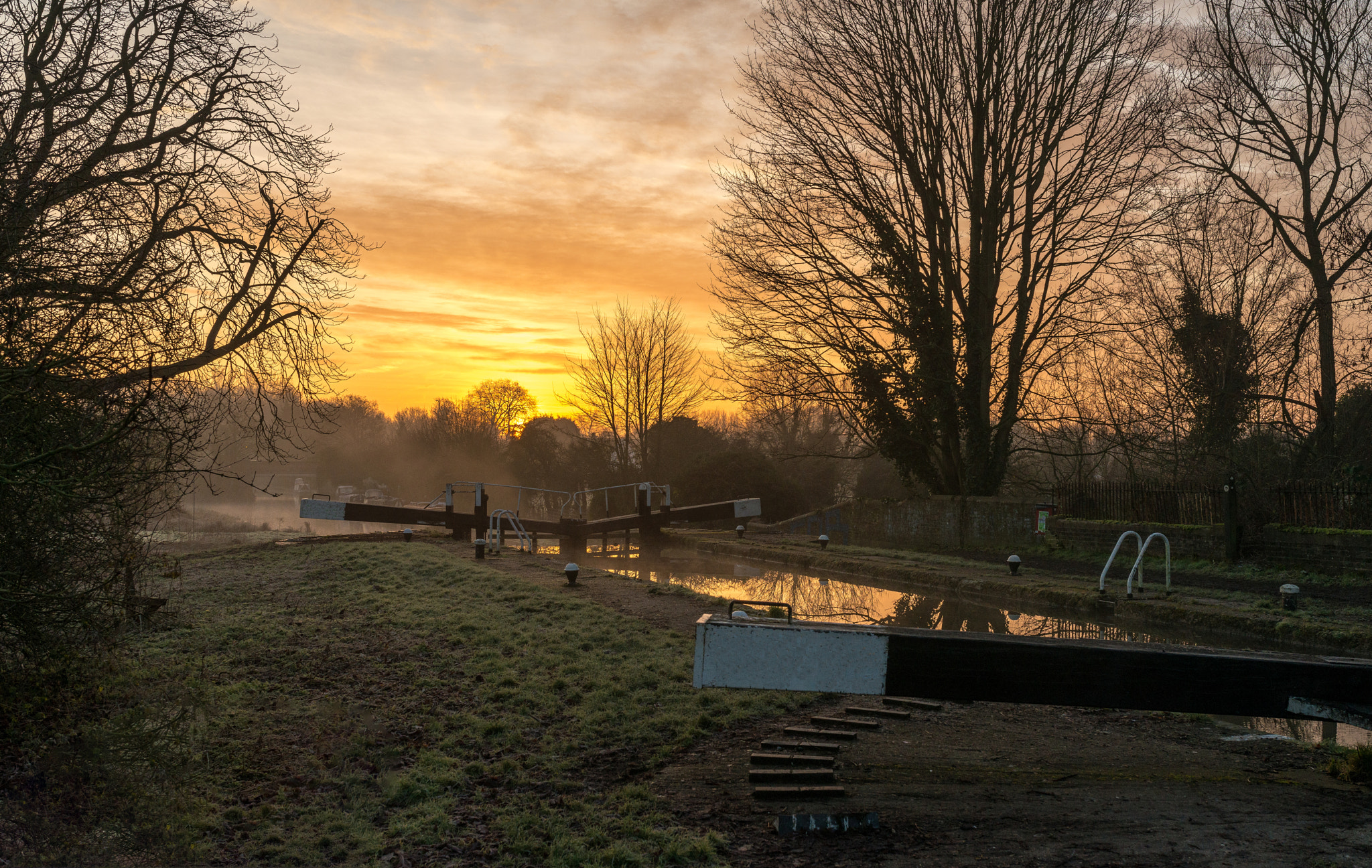 Nikon D800E + Sigma 35mm F1.4 DG HSM Art sample photo. Sunrise over the locks photography