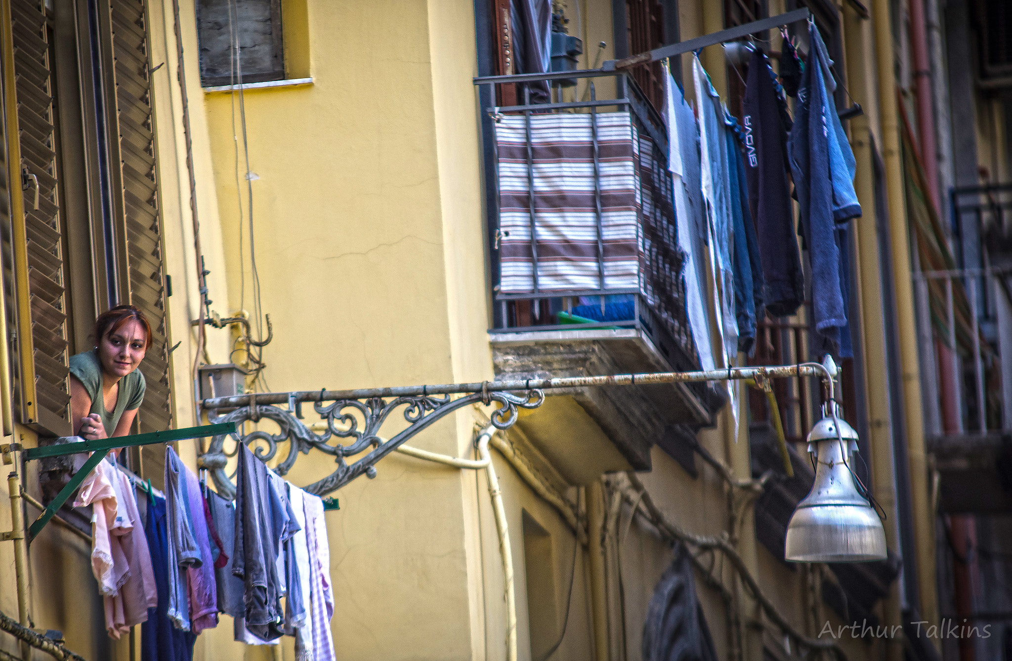 Pentax K-5 sample photo. Napoli: laundry day with a smile... photography