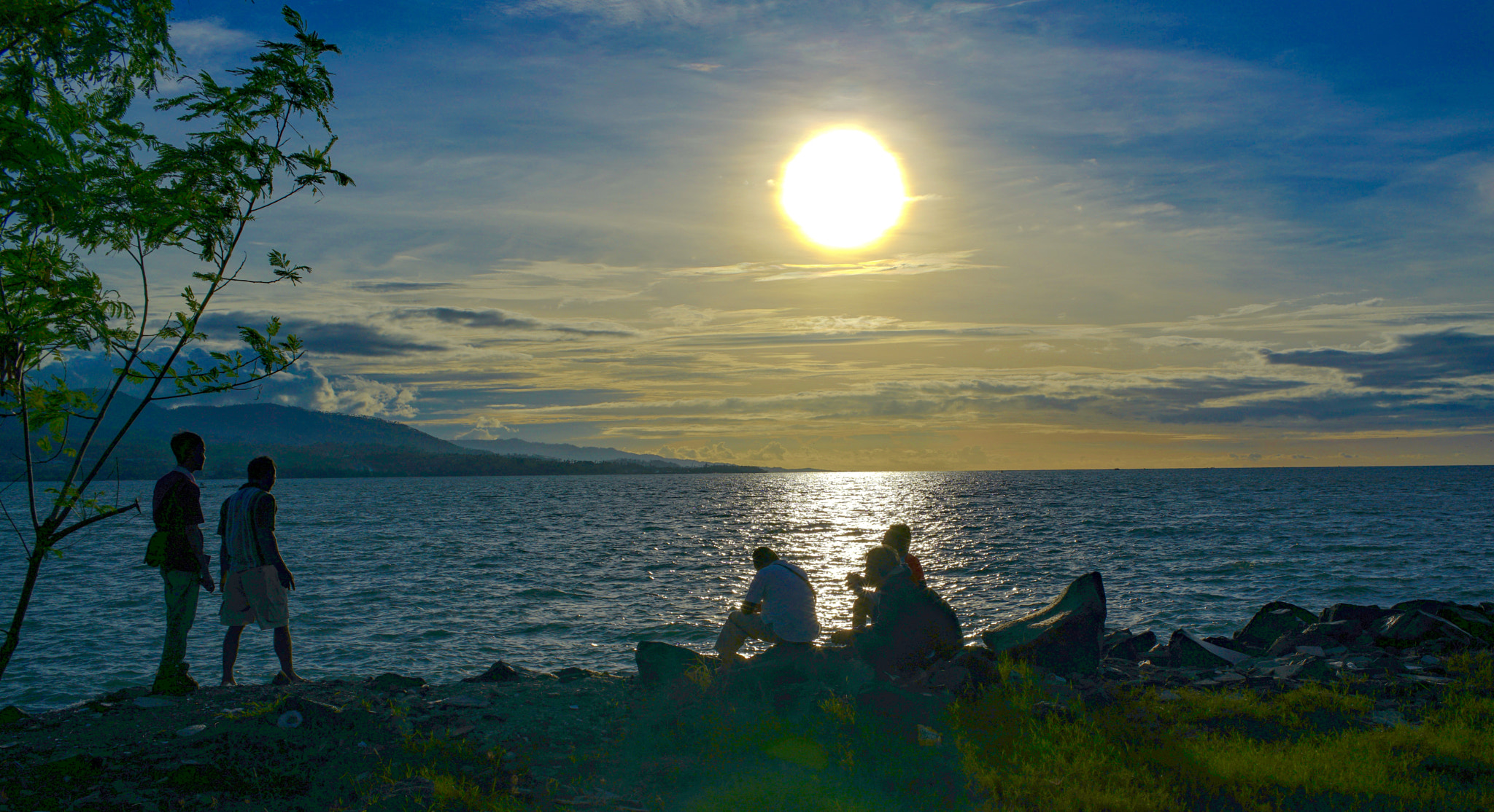 Sony a7R II + DT 40mm F2.8 SAM sample photo. Waiting for the sunset - manado beach photography