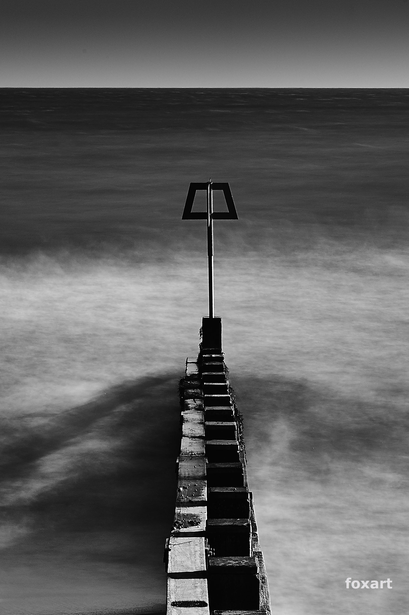 Phase One IQ260 sample photo. Swanage groyne photography