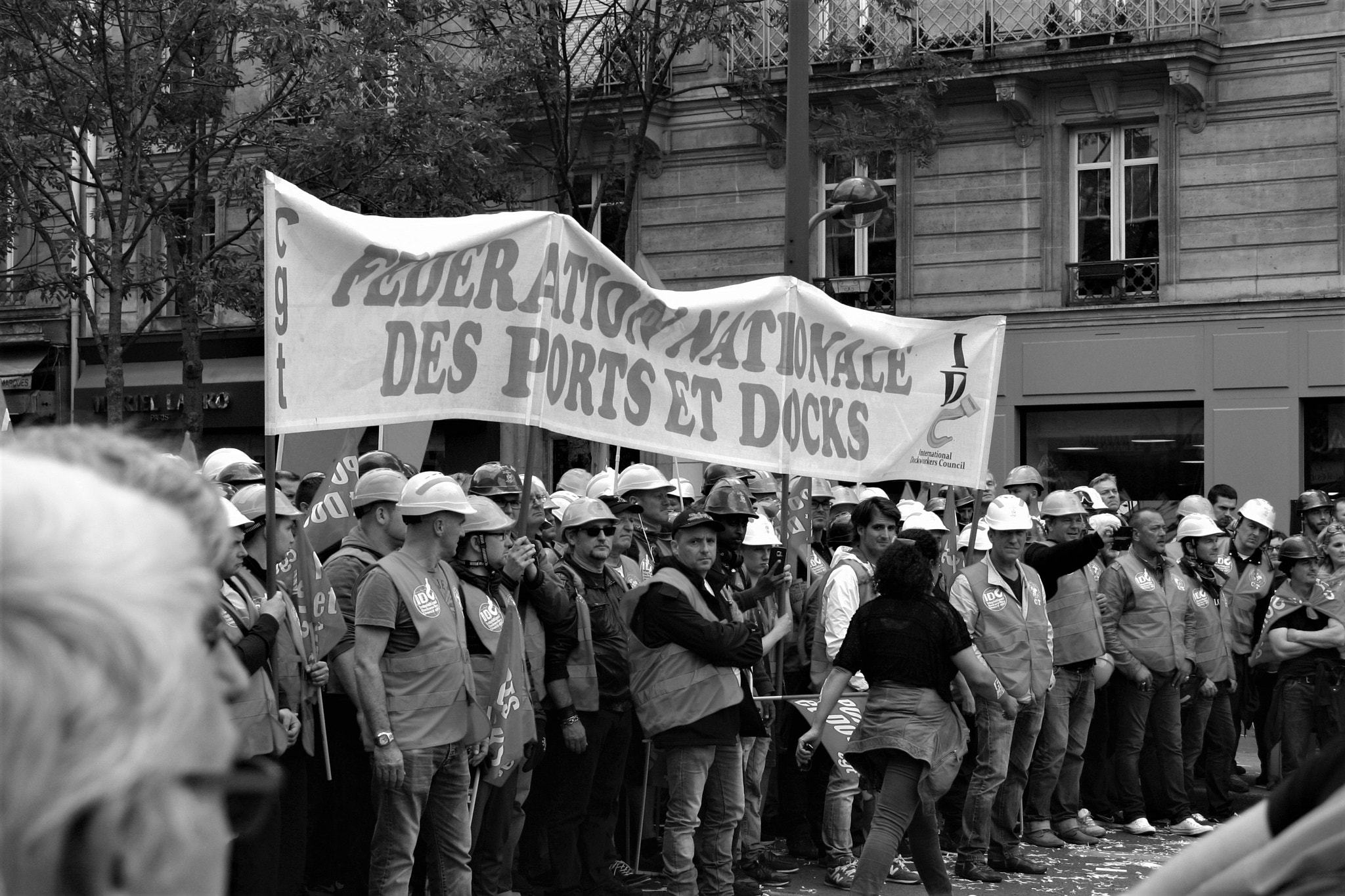 Dockers en colère.