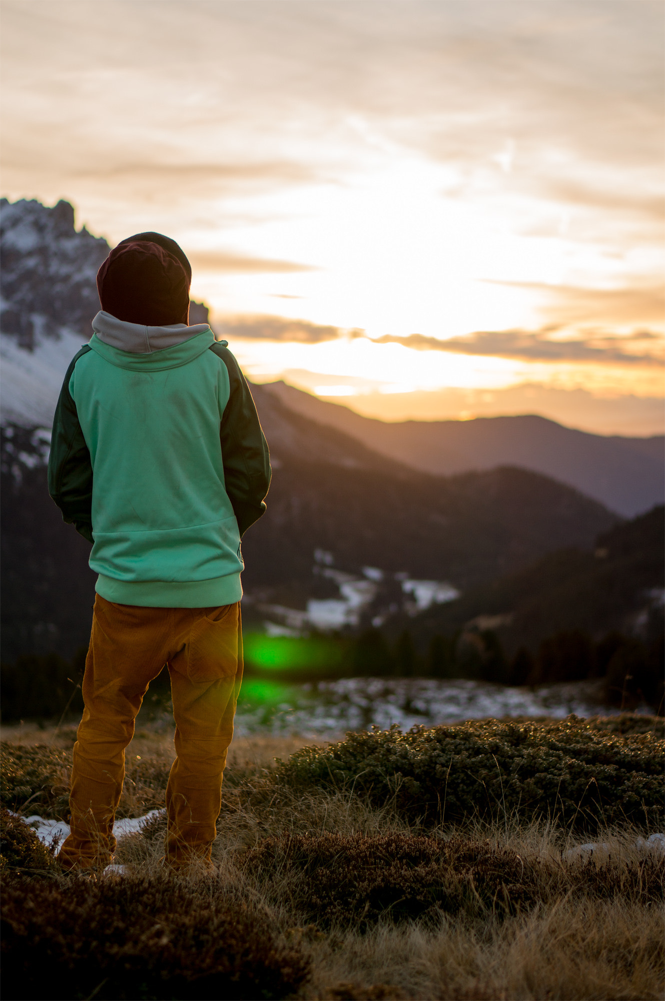 Sony Alpha NEX-6 + E 50mm F1.8 OSS sample photo. Sundown in the dolomites photography