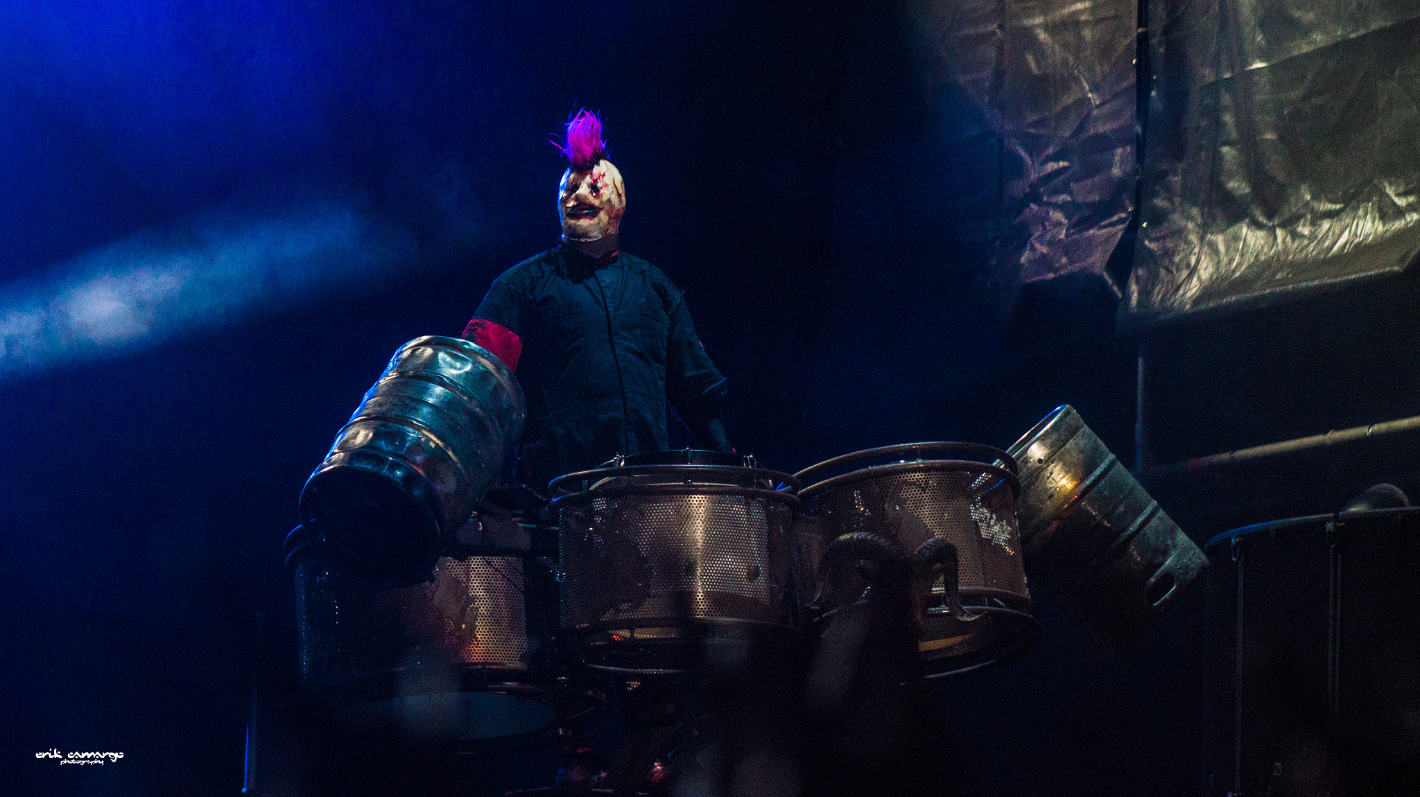 Canon EF 75-300mm f/4-5.6 USM sample photo. Shawn crahan - slipknot by: erik camargo photography