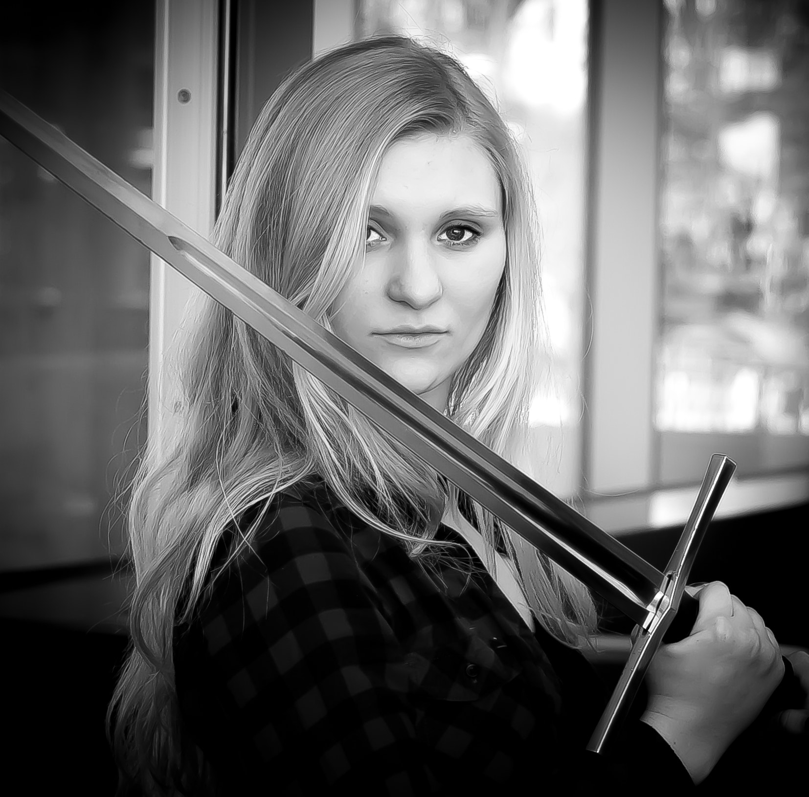Sigma 50mm F1.4 EX DG HSM sample photo. Girl with a sword ii photography