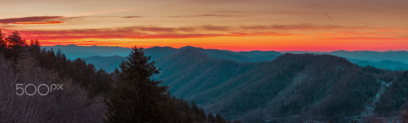 Canon EOS 5DS R sample photo. Newfound gap pano photography