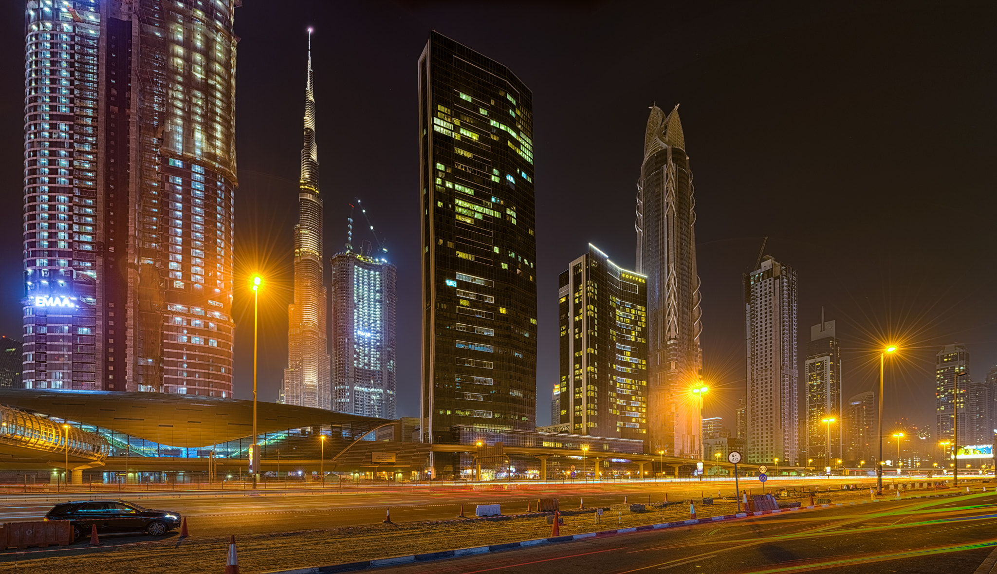 Nikon D810 + Nikon PC-E Nikkor 24mm F3.5D ED Tilt-Shift sample photo. Dubai by evening... photography