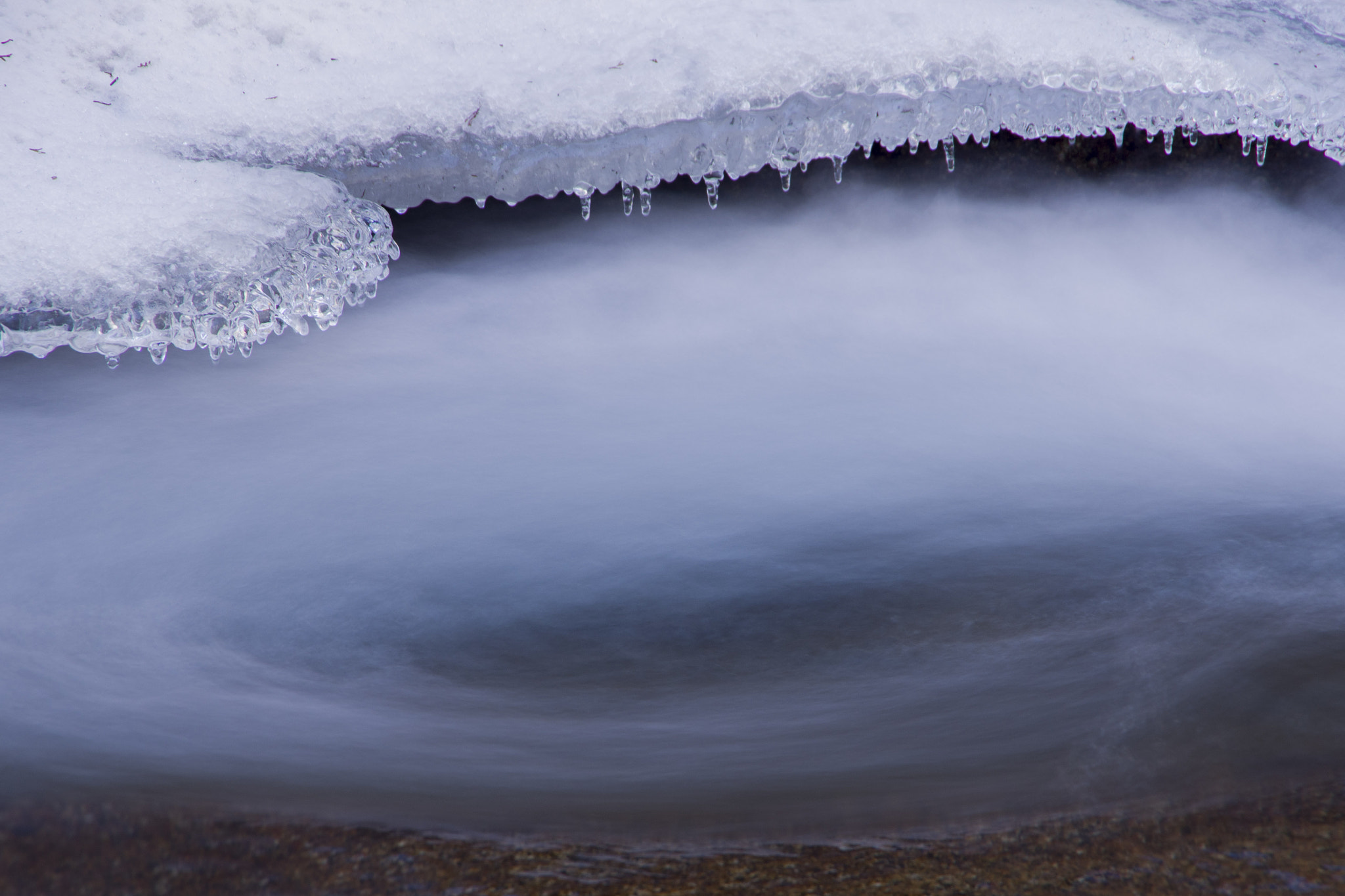Pentax K-1 sample photo. Winter river photography