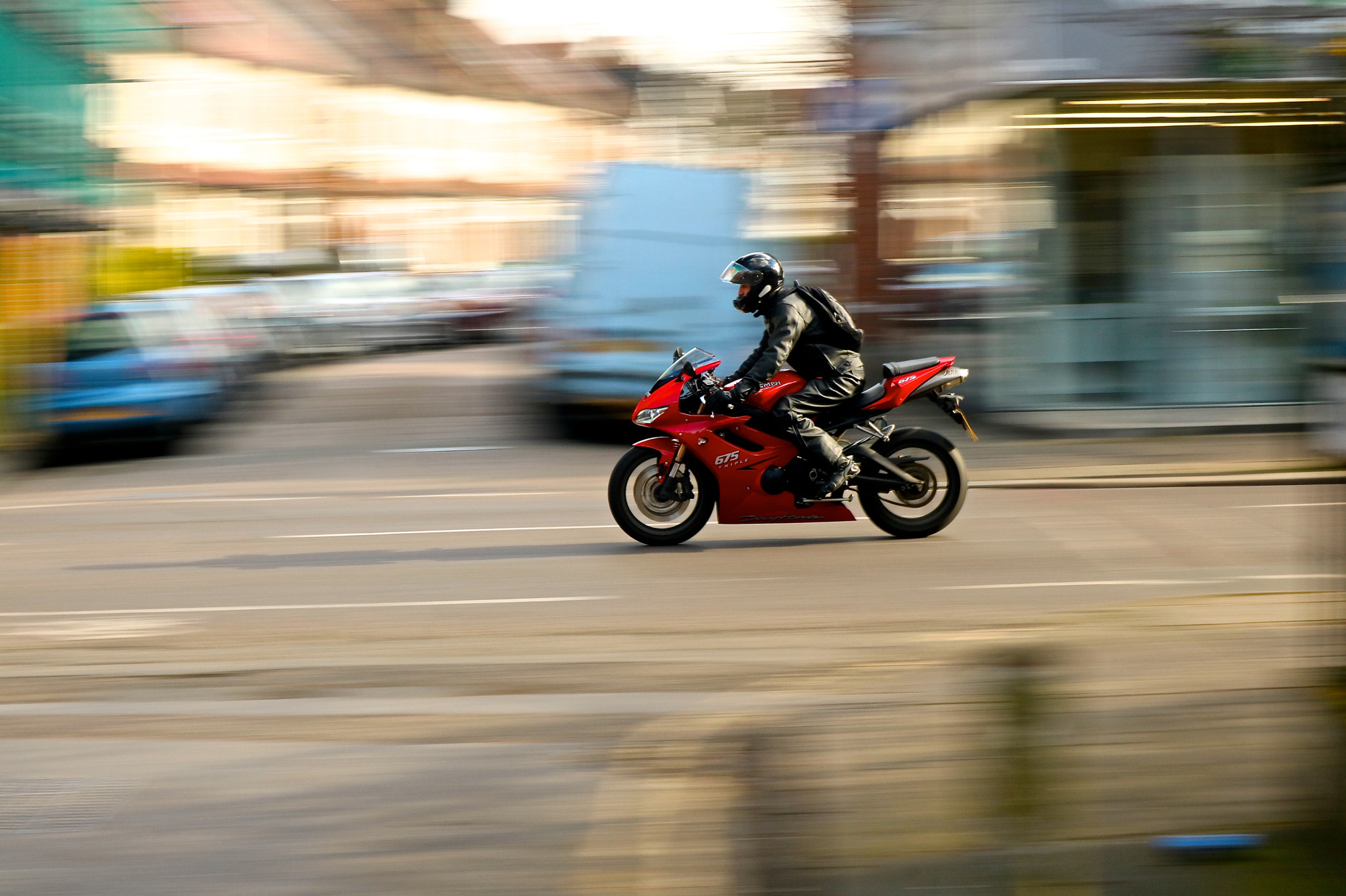 Canon EOS 760D (EOS Rebel T6s / EOS 8000D) sample photo. Speeding motorcycle photography