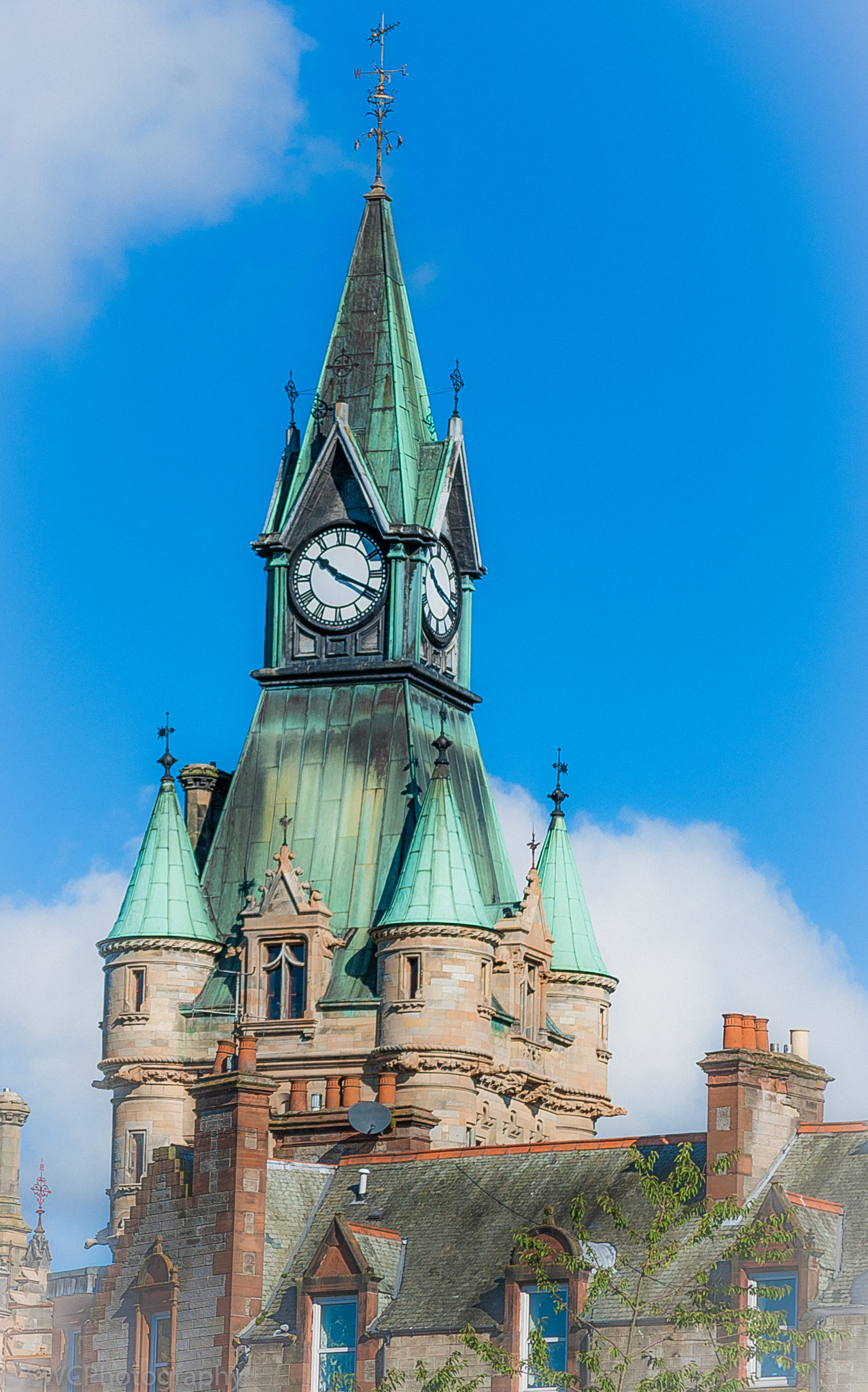 Nikon D40 sample photo. Clocktower in dunfermline scotland photography