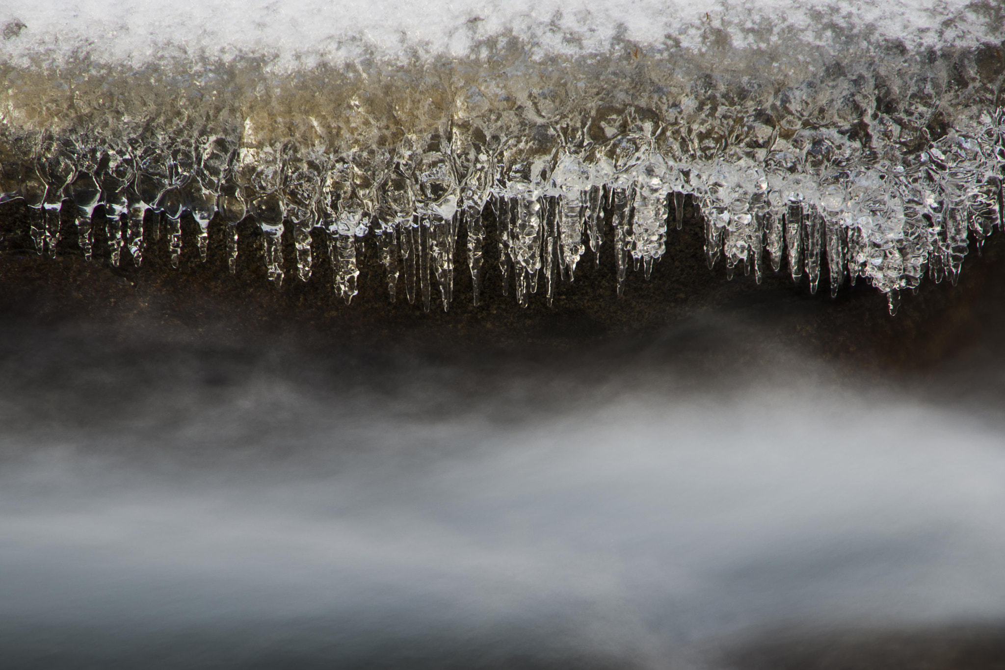 Pentax K-1 sample photo. Winter river photography