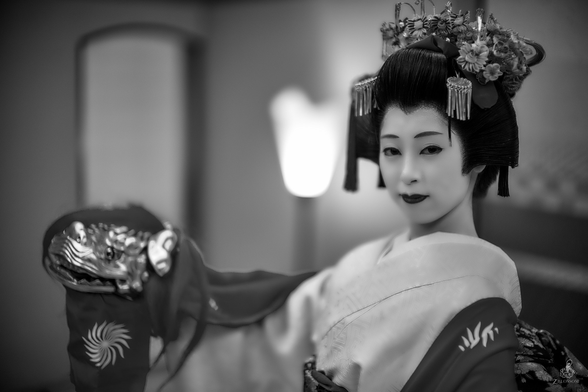 Leica Noctilux-M 50mm F0.95 ASPH sample photo. Geisha - chihana-san 1 (b/w version) photography