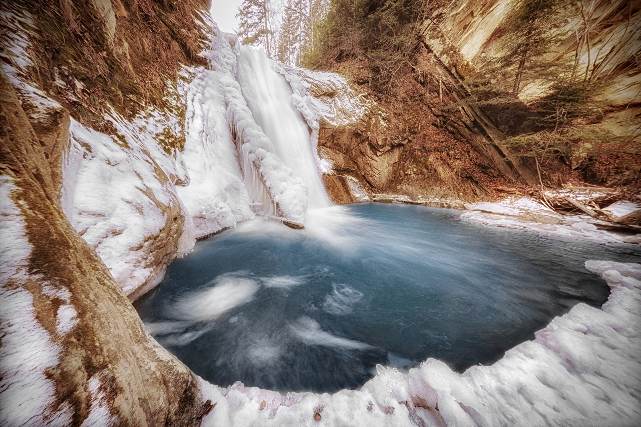 Canon EOS 5D Mark II + Canon EF 15mm F2.8 Fisheye sample photo. Waterfall photography