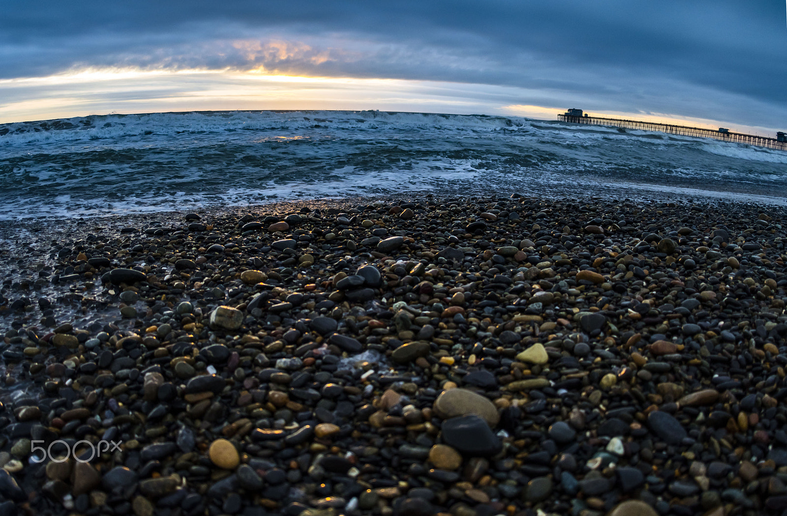 Sigma 15mm F2.8 EX DG Diagonal Fisheye sample photo. Rocky shore in oceanside - february 7, 2017 photography